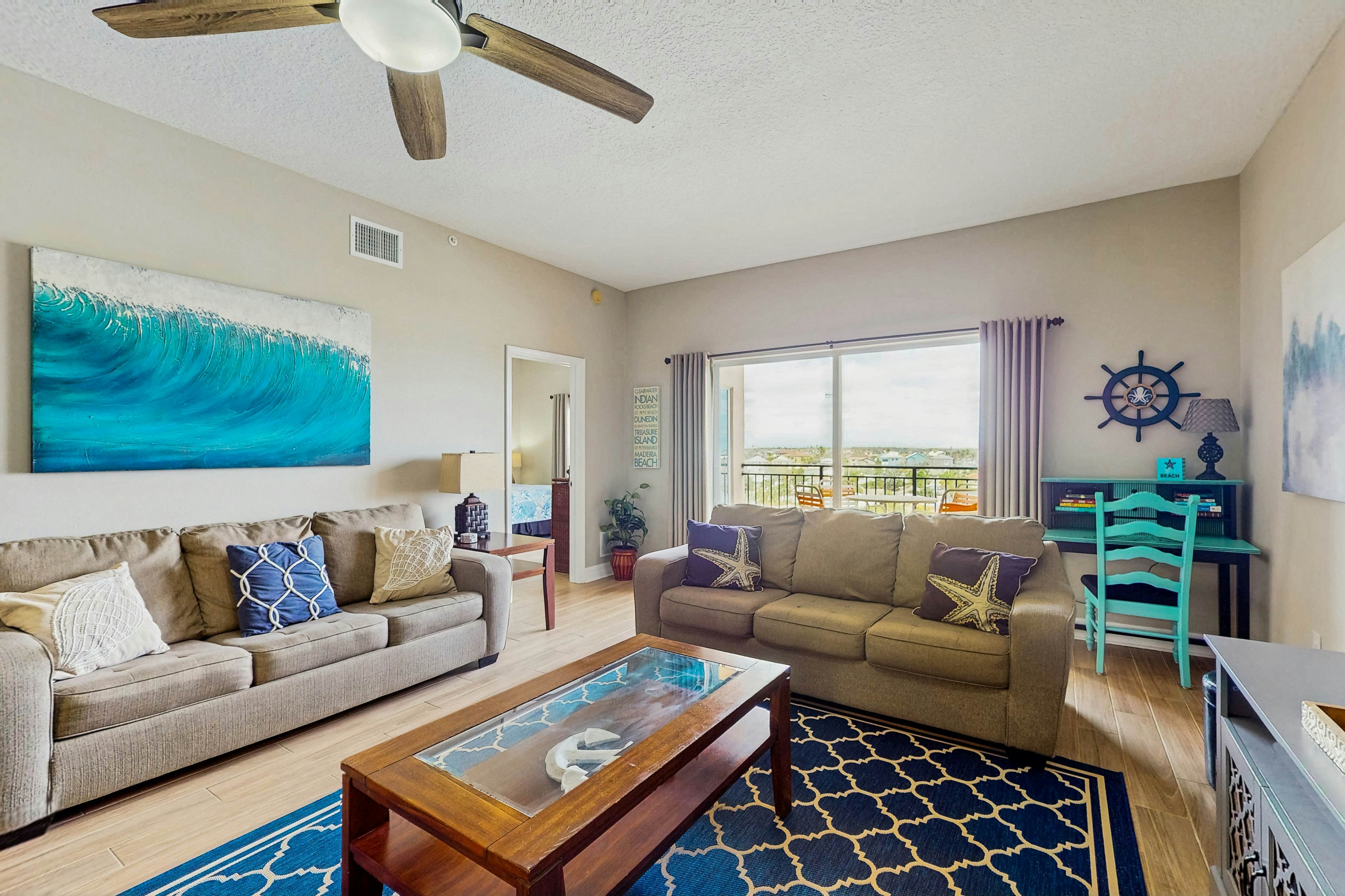 Intracoastal-view condo with pool, hot tub & marina access - walk to beach