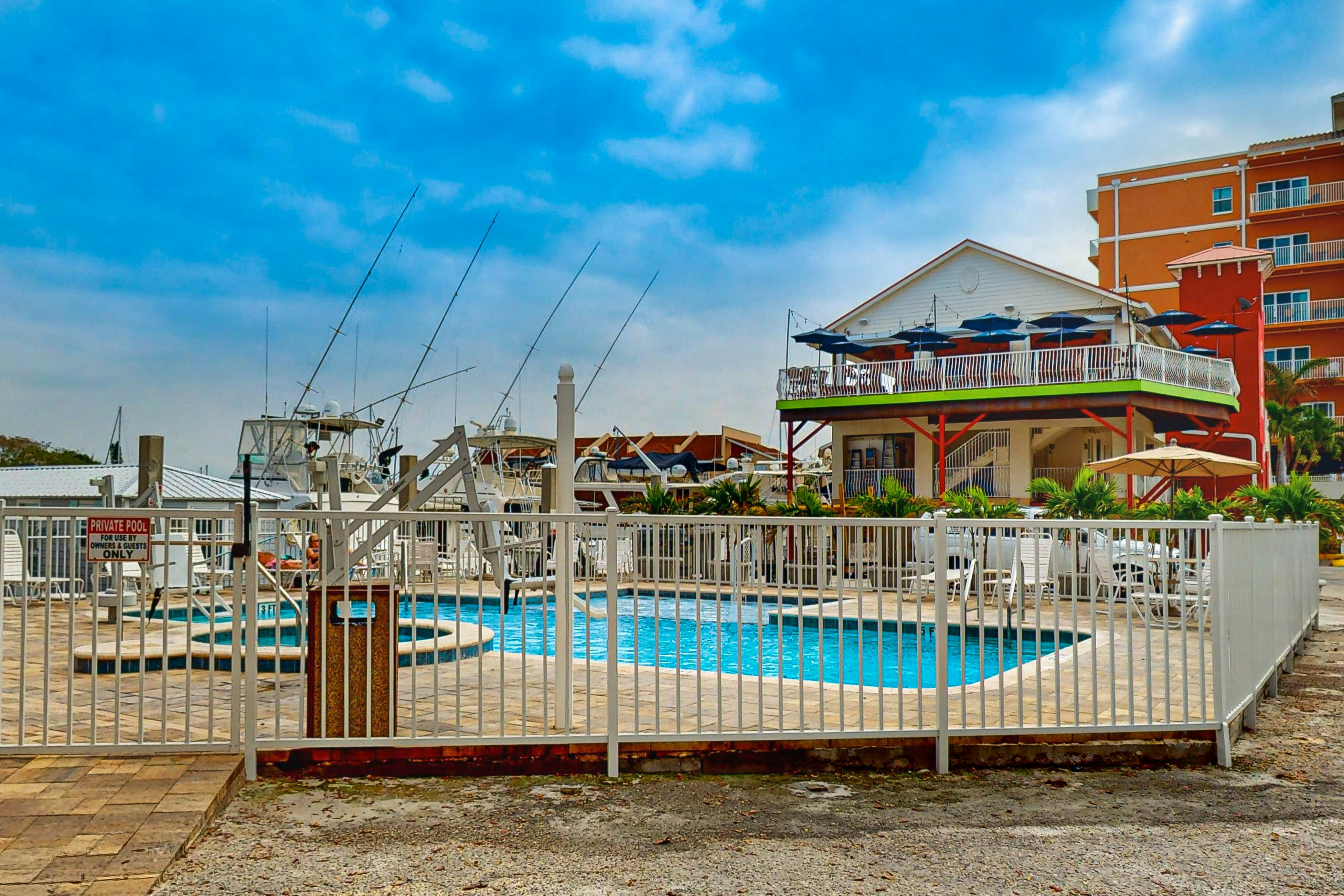 Intracoastal-view condo with pool, hot tub & marina access - walk to beach