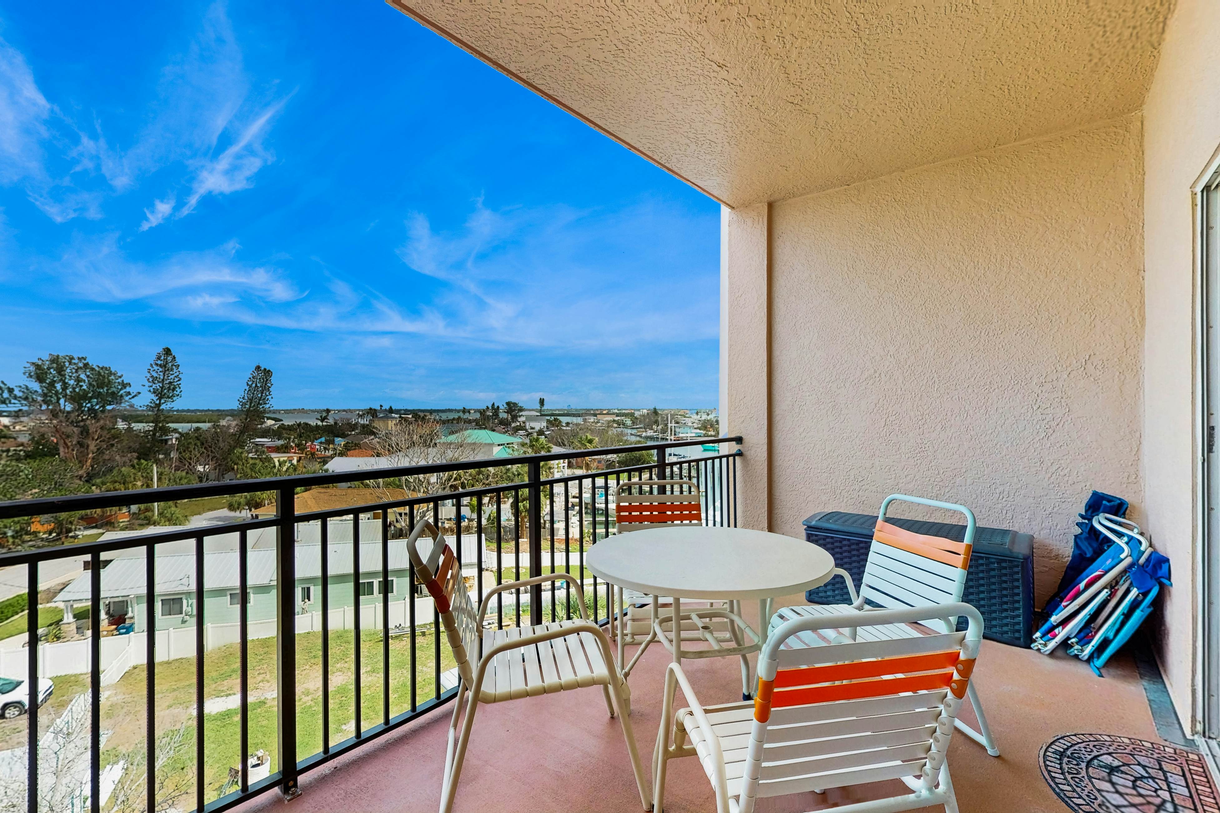 Intracoastal-view condo with pool, hot tub & marina access - walk to beach