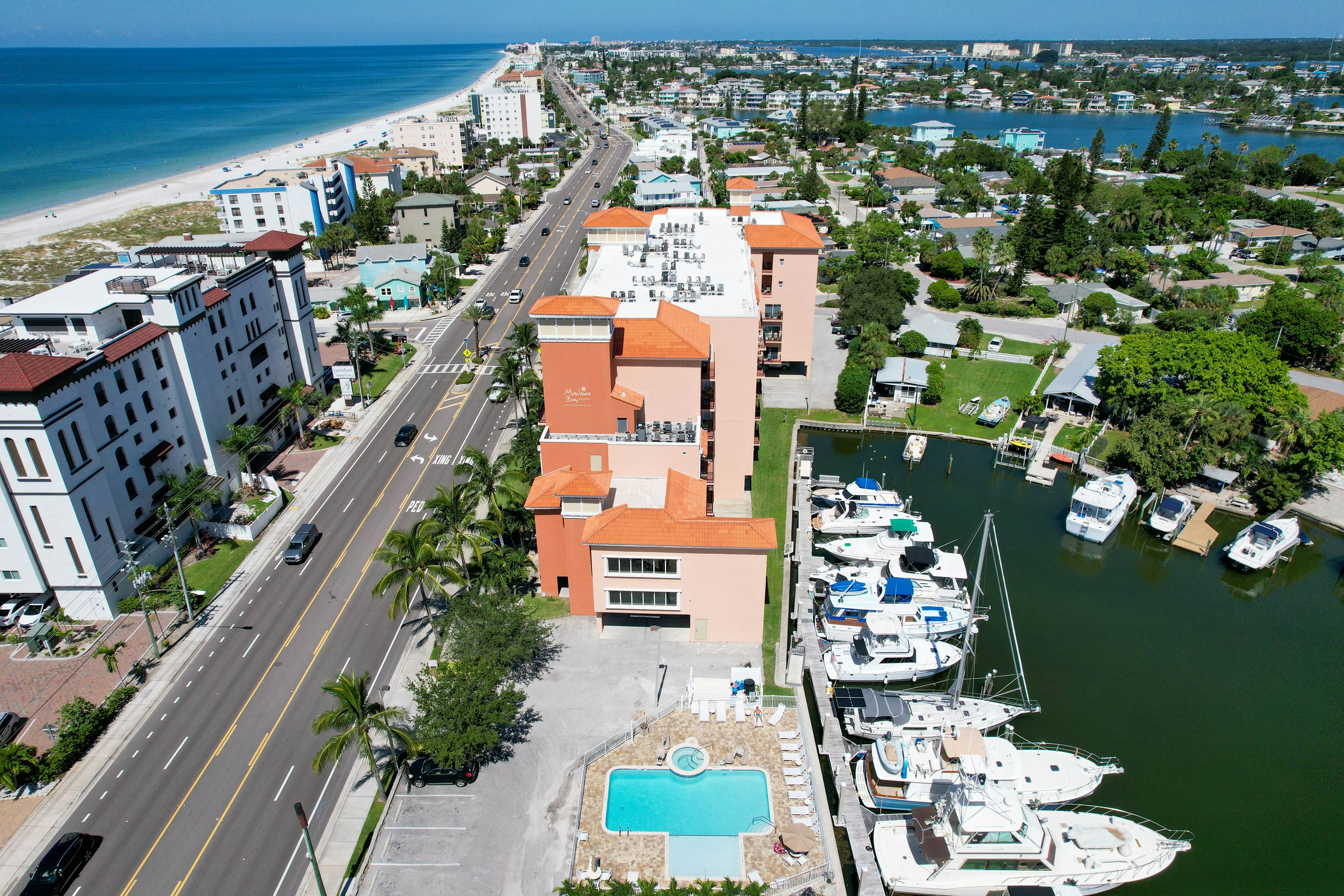 Intracoastal-view condo with pool, hot tub & marina access - walk to beach