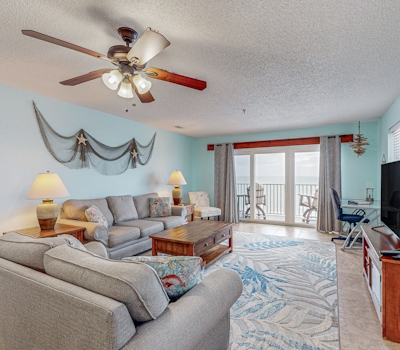 Upscale beachfront condo with dual balconies Gulf view pool hot tub and bocce