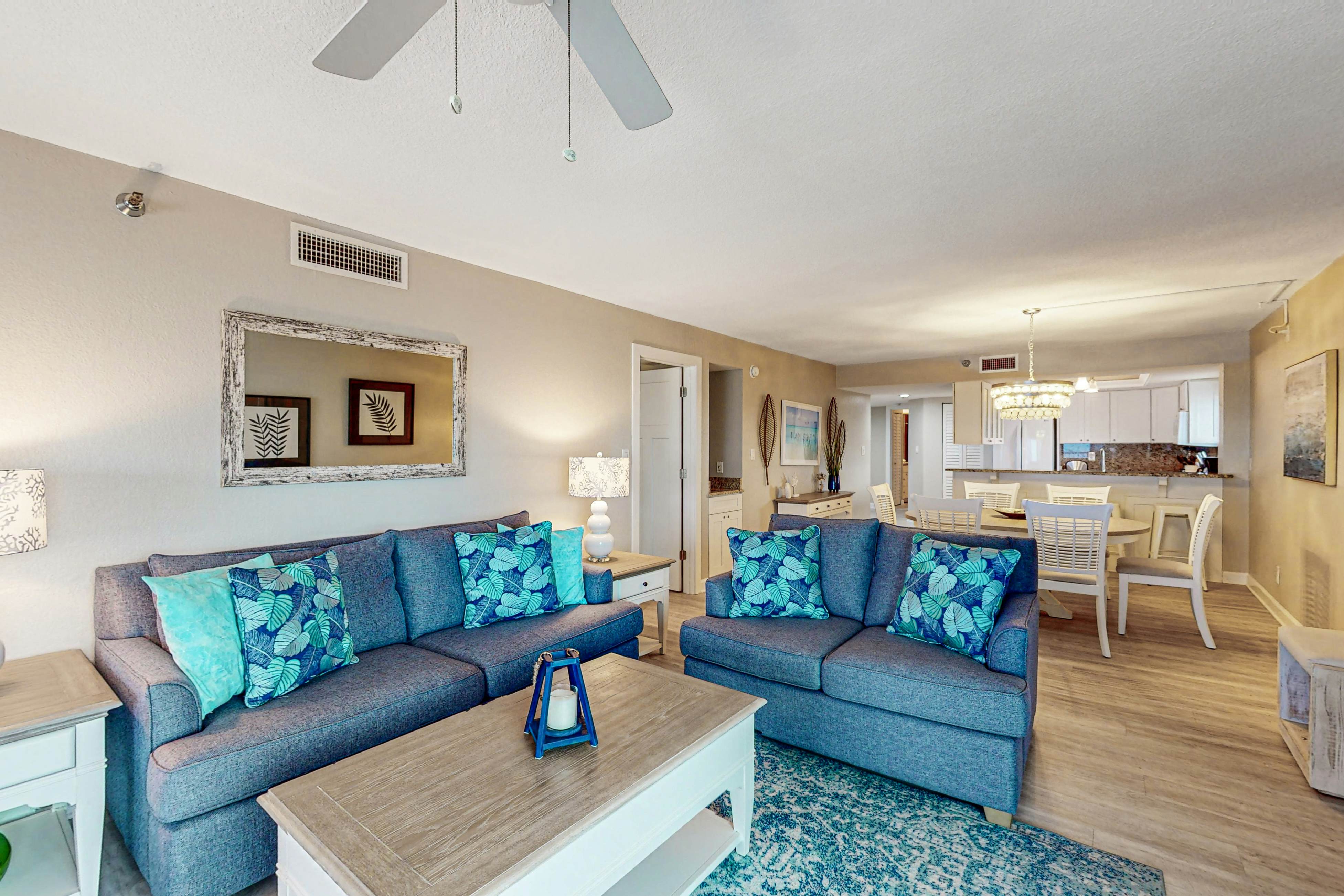 Renovated beachfront condo with pool, amazing Gulf views & washer/dryer