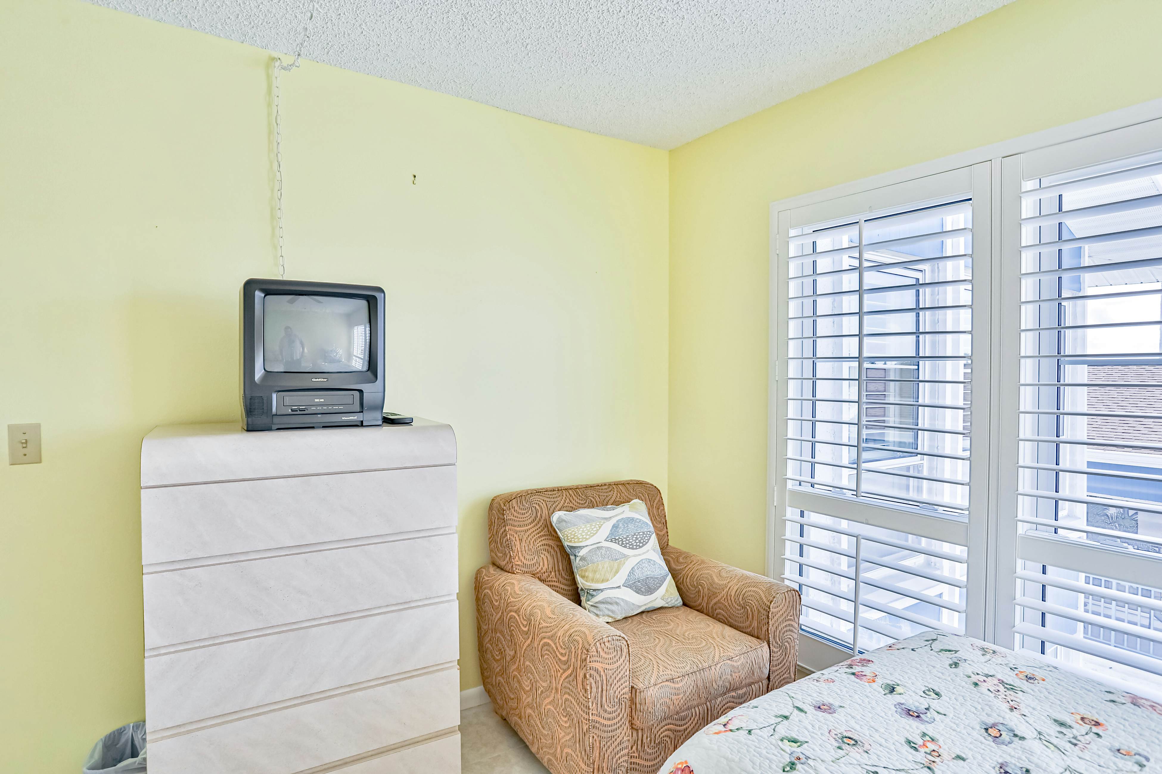 Water-view condo with balcony, pool & W/D - walk to beach