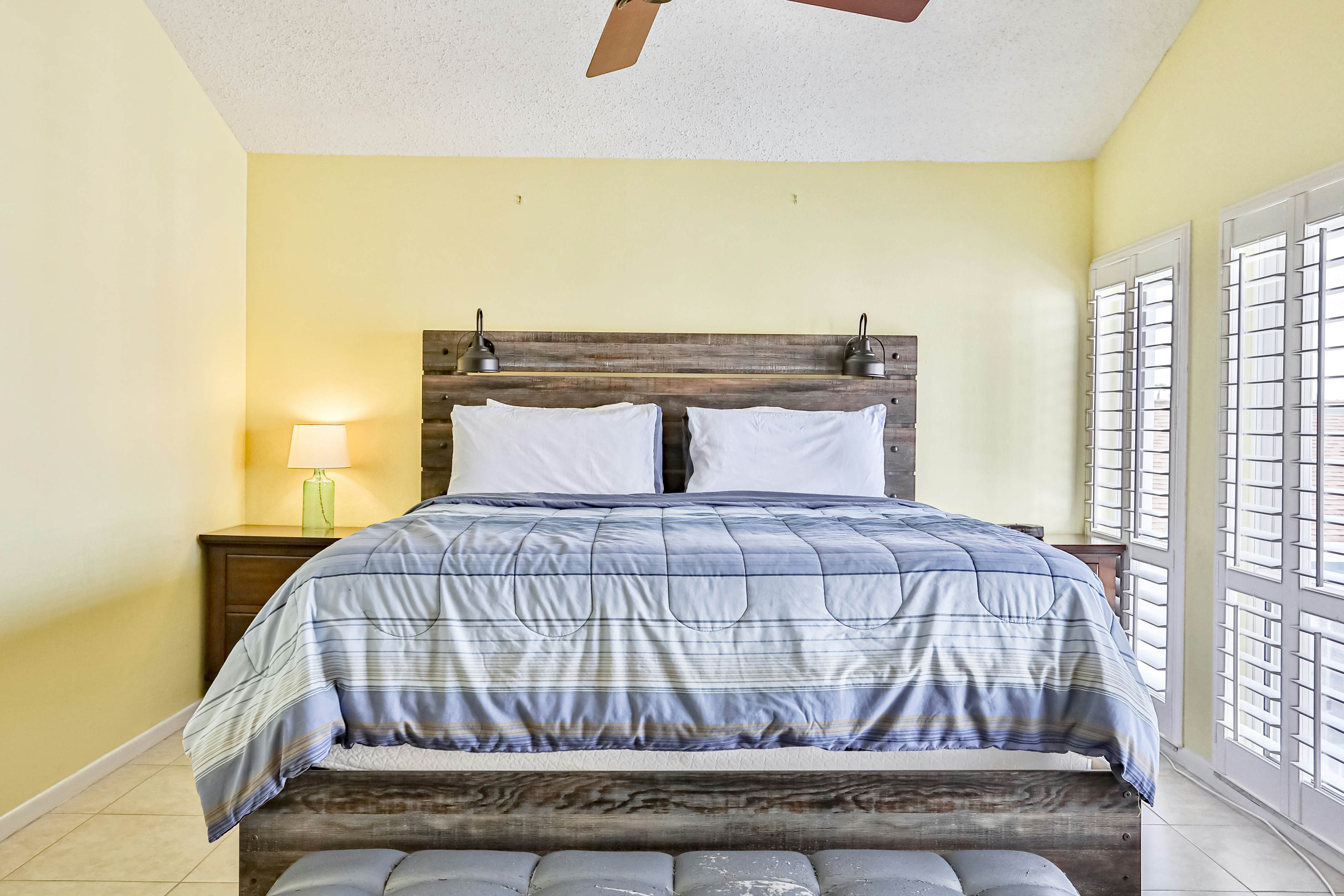 Water-view condo with balcony, pool & W/D - walk to beach