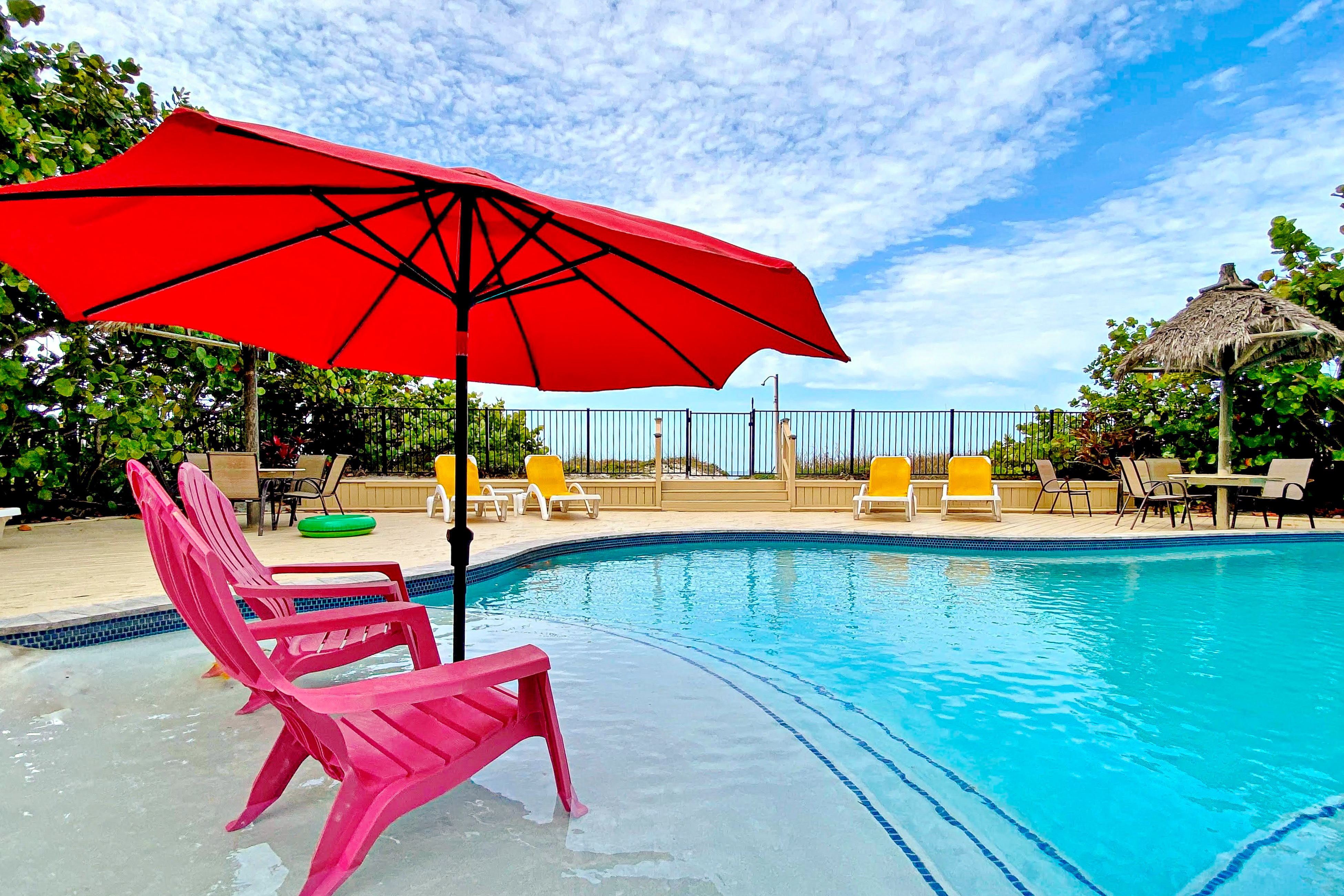 Beachfront penthouse with pool great views and pool table