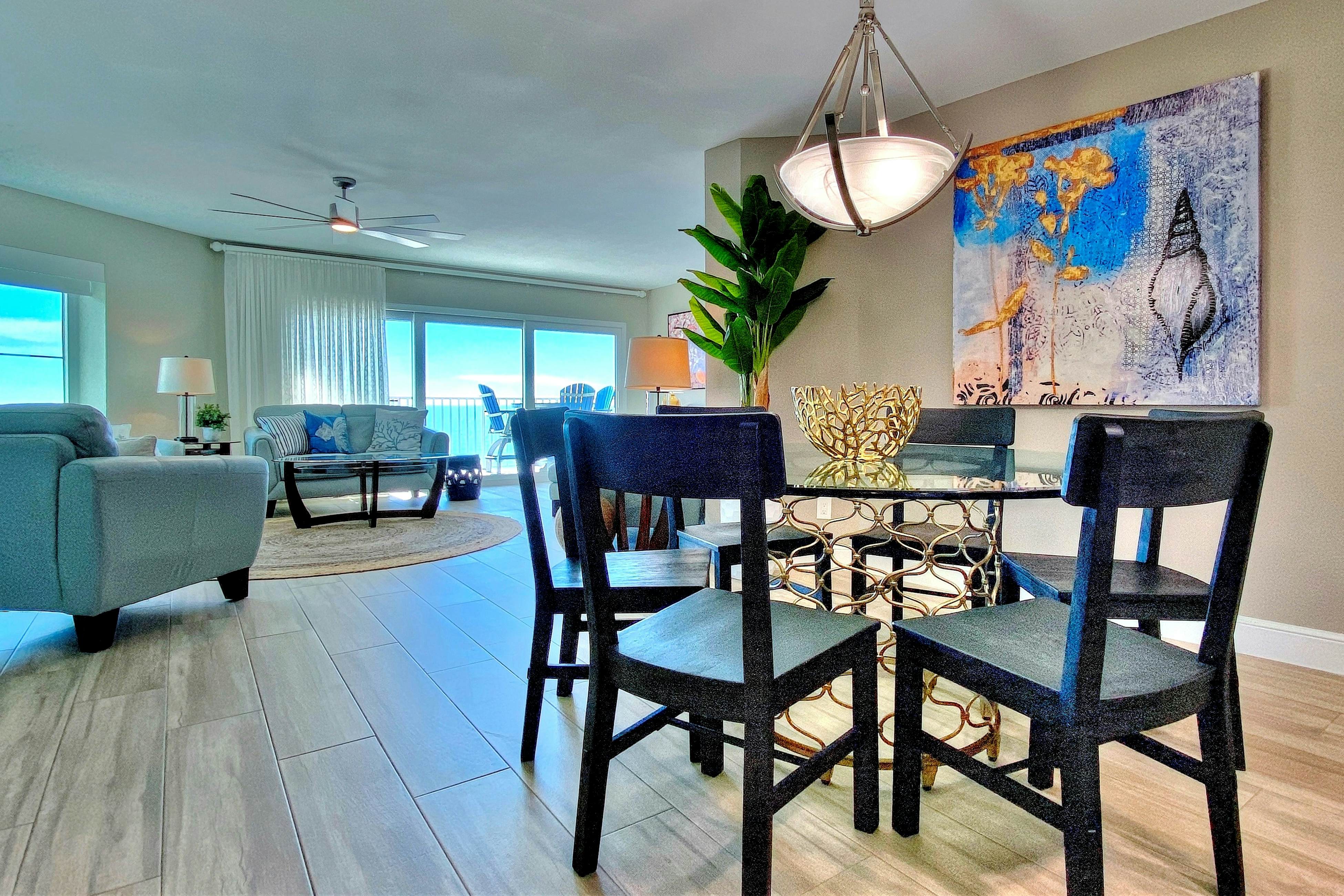 4th floor beachfront condo with private balcony views heated pool BBQ and AC
