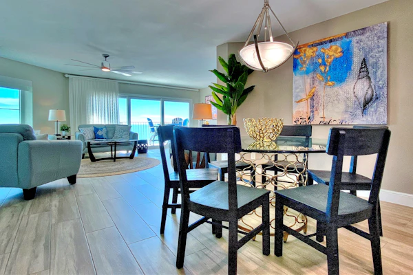 4th floor beachfront condo with private balcony views heated pool BBQ and AC