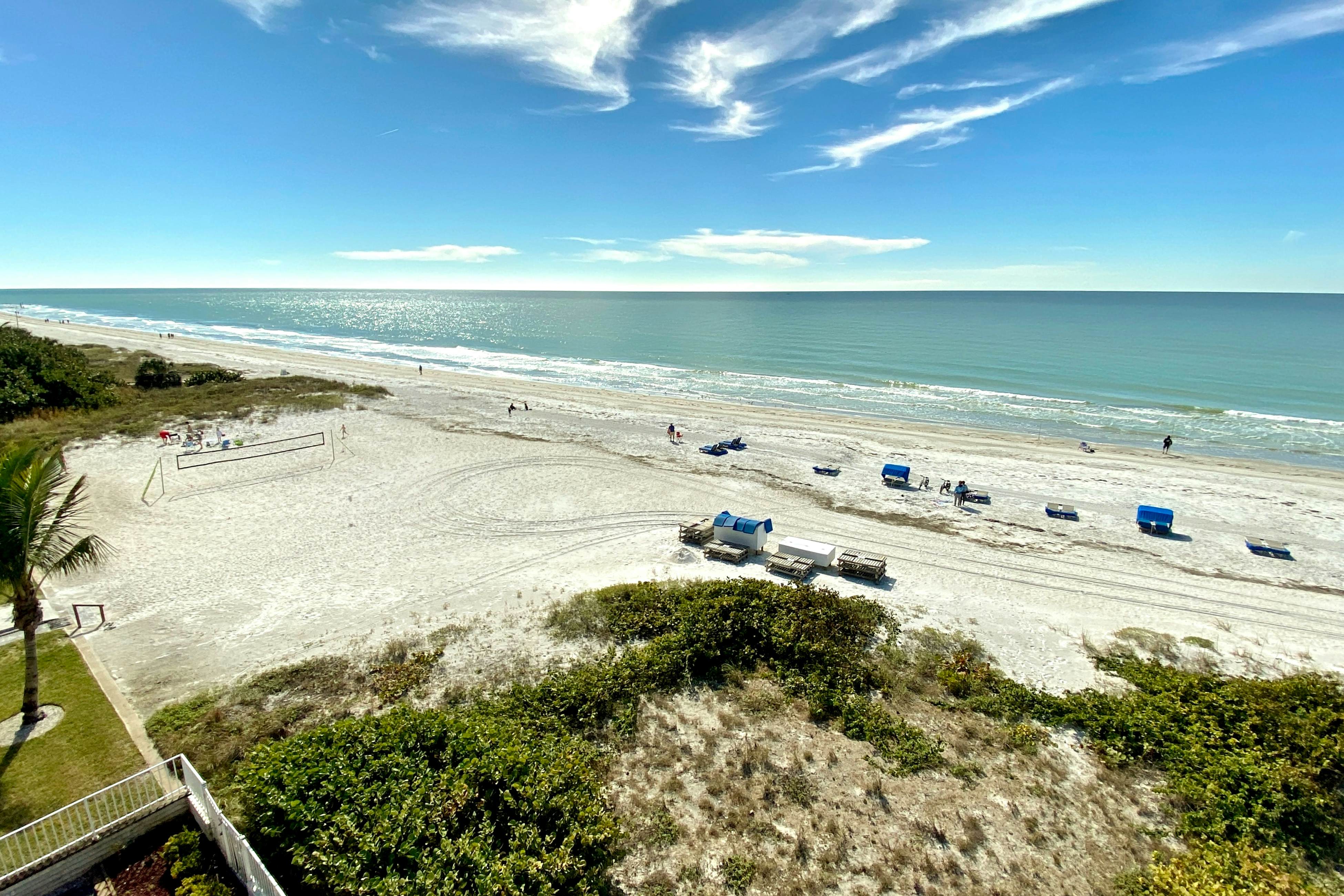 4th floor beachfront condo with private balcony views heated pool BBQ and AC