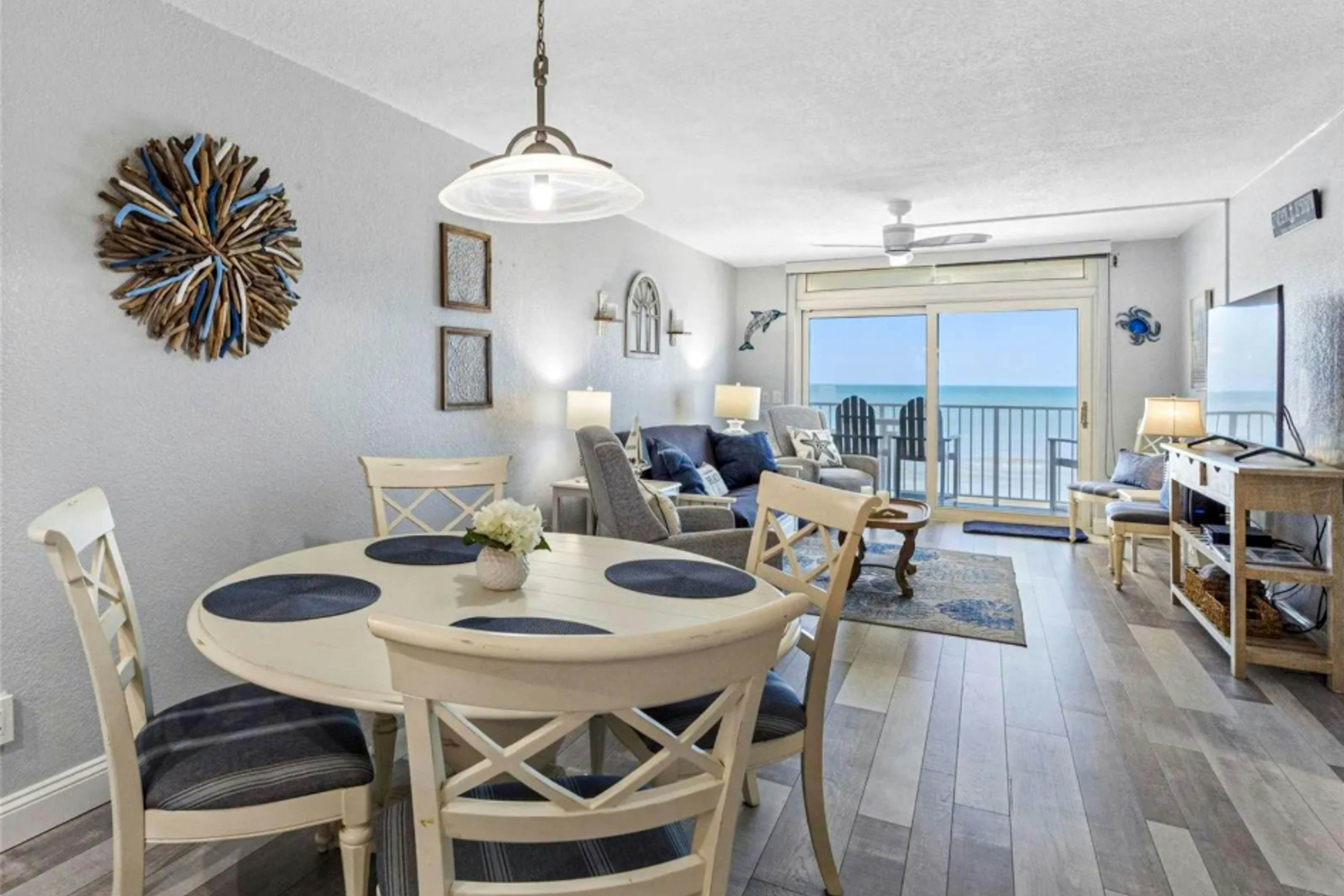 Modern and Gulf front direct beach access pool snowbird family and dog friendly