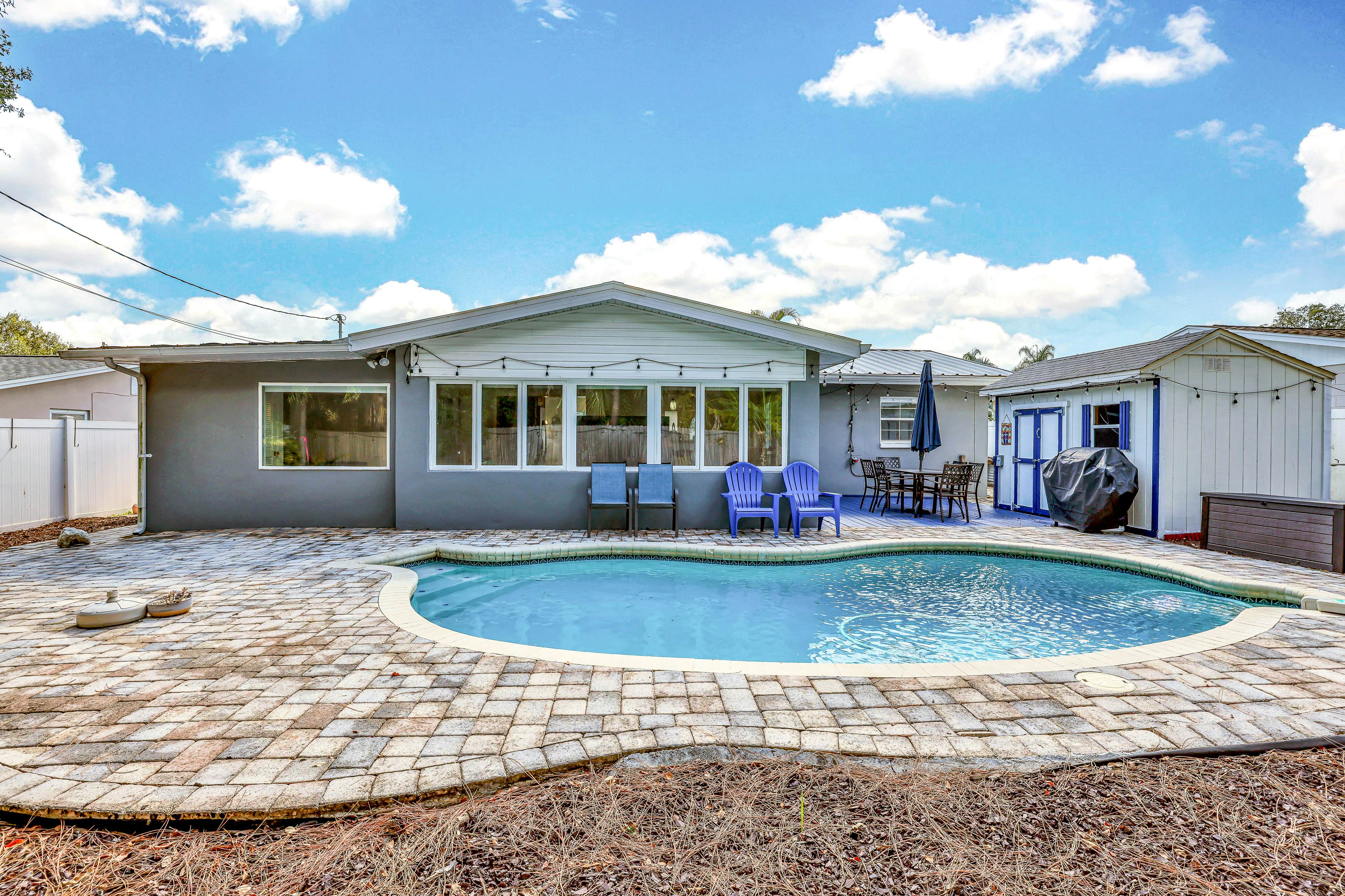 Dog-friendly Oasis with Private Pool, WiFi & Washer-Dryer - 5 Min to Beach