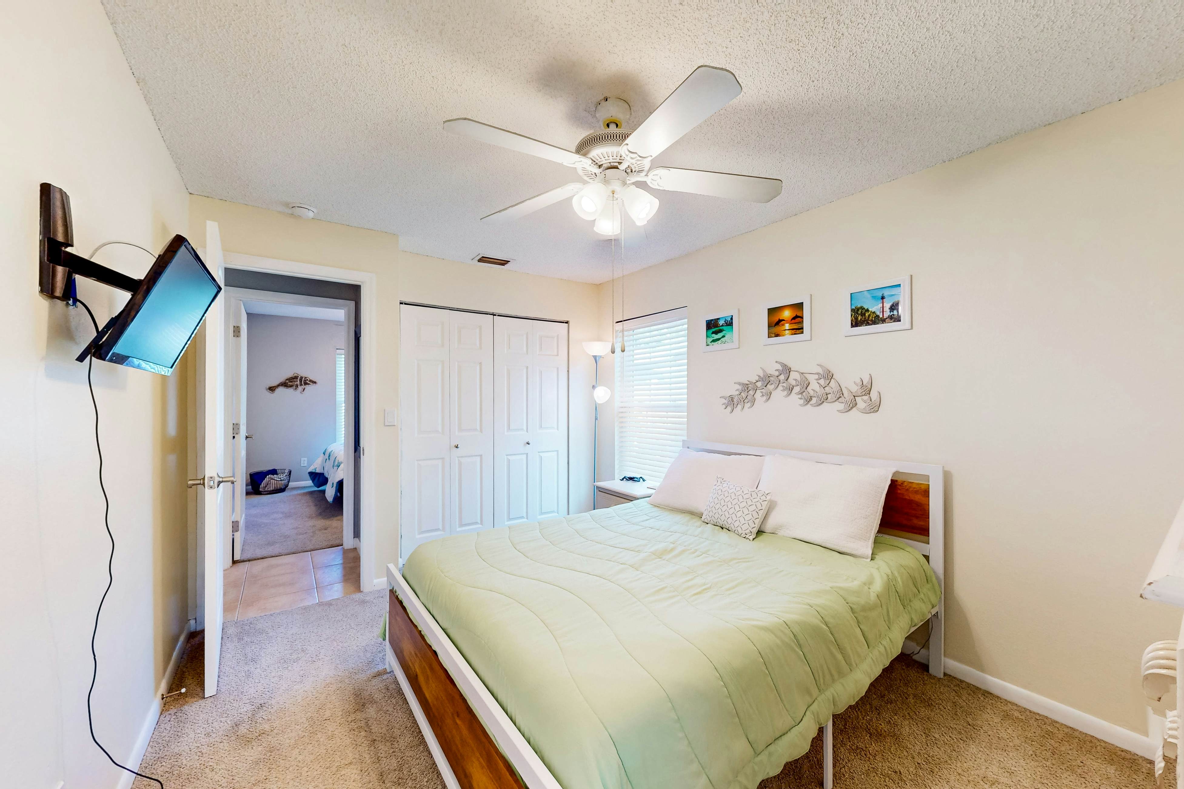 Dog-friendly house with patio, firepit, fenced yard, beach gear, & AC