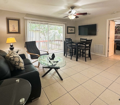 Centrally located condo with heated pool balcony washer dryer and central AC