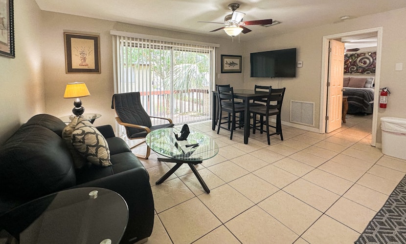 Centrally located condo with heated pool balcony washer dryer and central AC