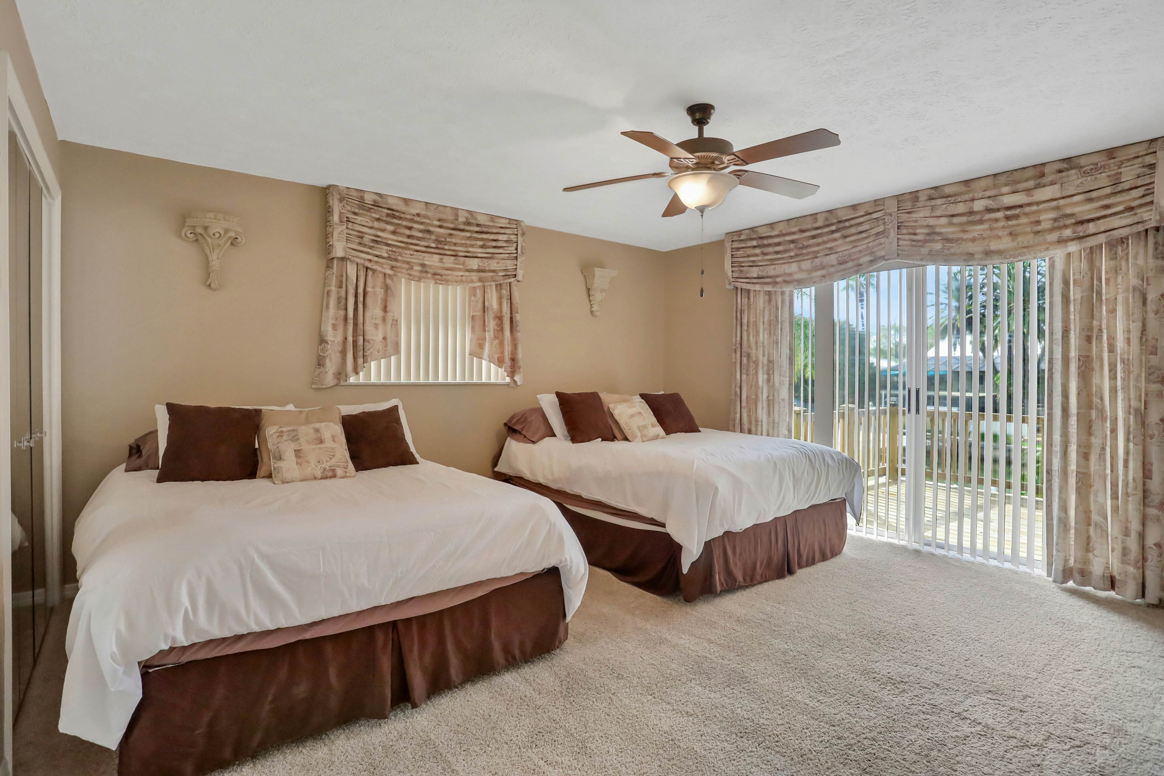 Snowbird-friendly elegant home with waterfront location, pool, grill, fireplace