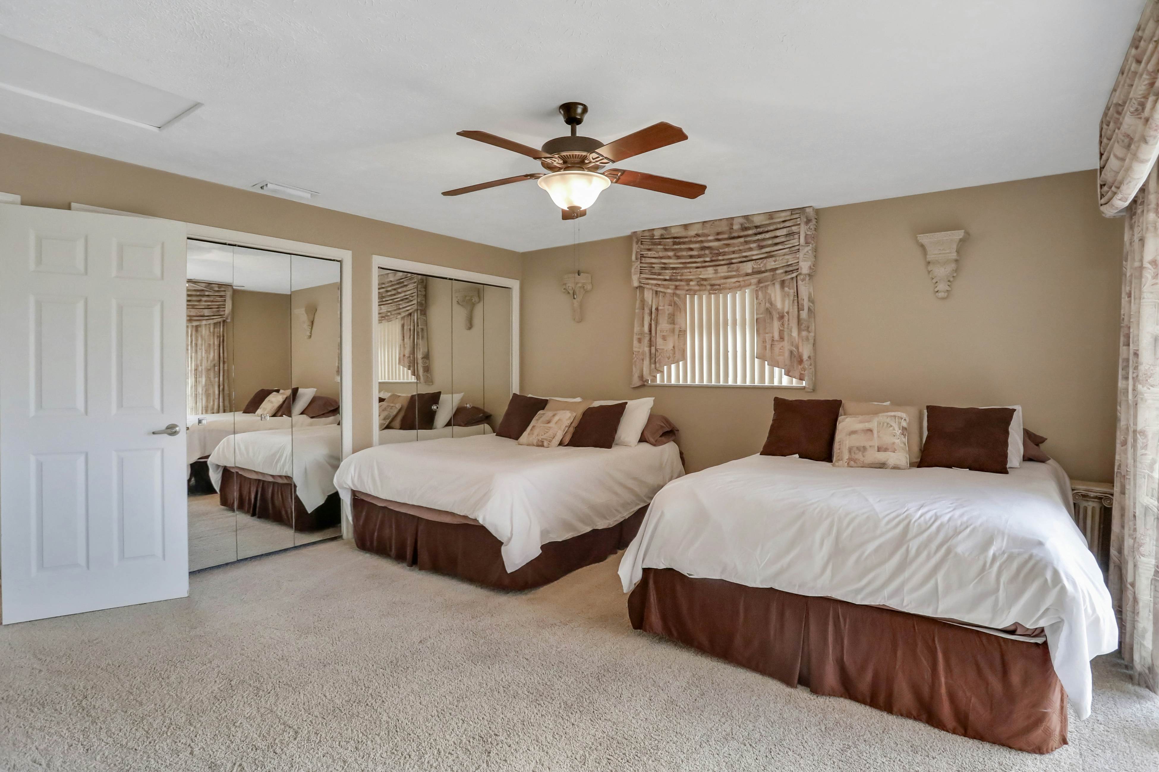 Snowbird-friendly elegant home with waterfront location, pool, grill, fireplace