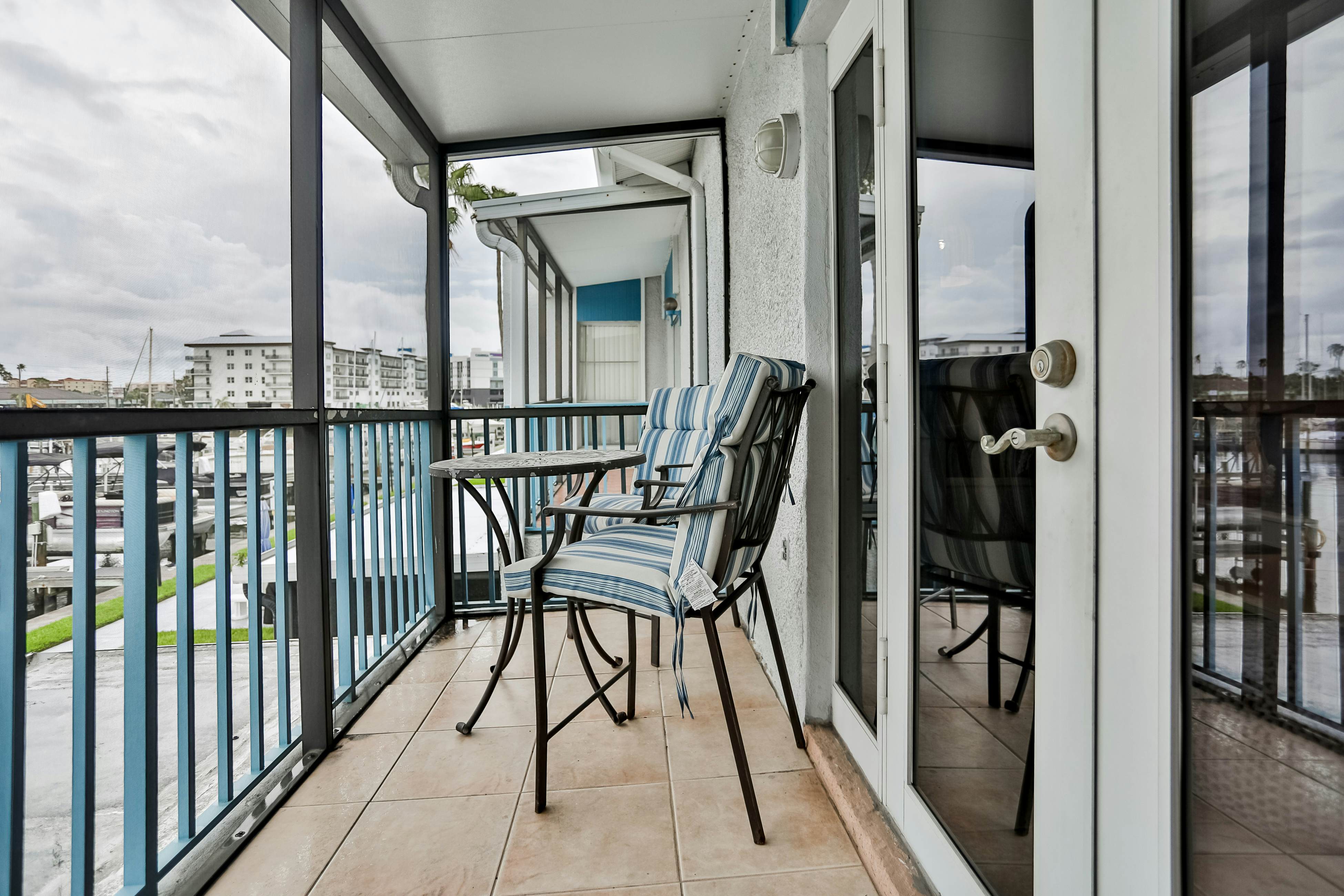 Snowbird-friendly, waterfront condo with WiFi, central AC, washer/dryer, & pool