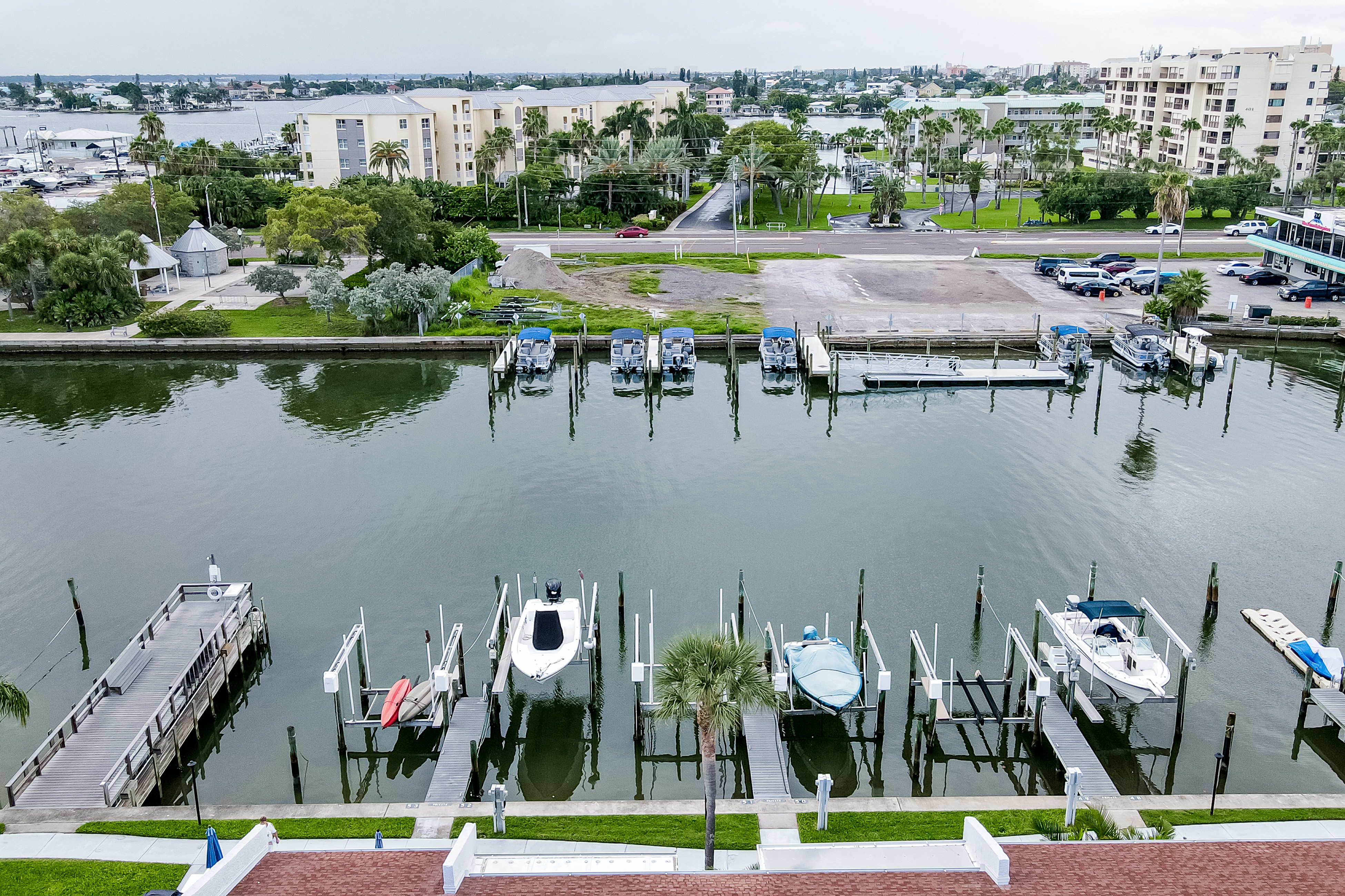 Snowbird friendly waterfront condo with WiFi hot tub heated pool and washer dryer