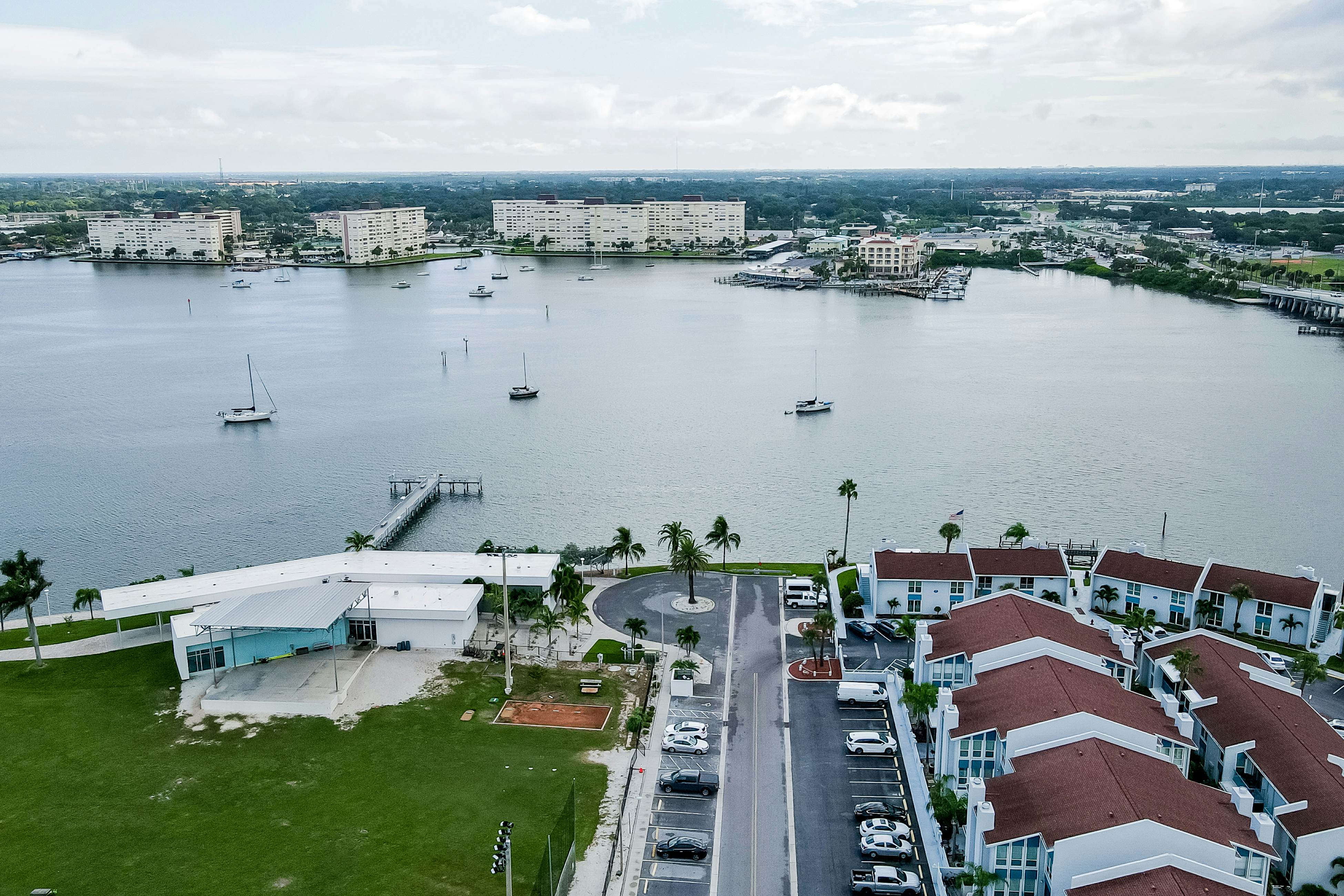 Snowbird-friendly, waterfront condo with WiFi, central AC, washer/dryer, & pool