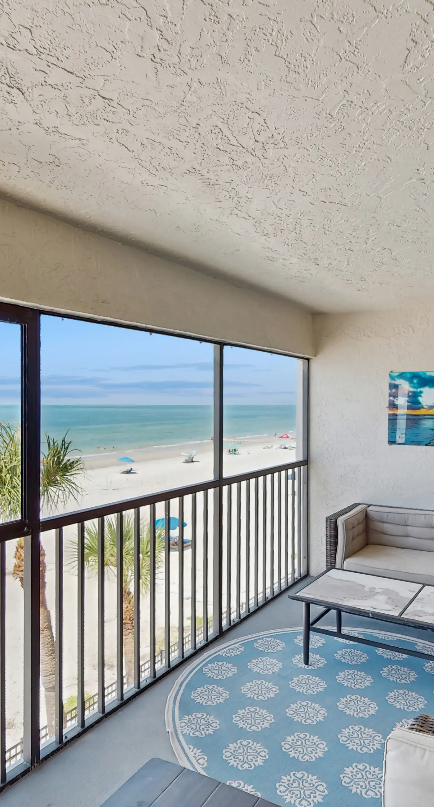 Extraordinary Gulf front condo w screened in balcony WD AC heated pool pool spa