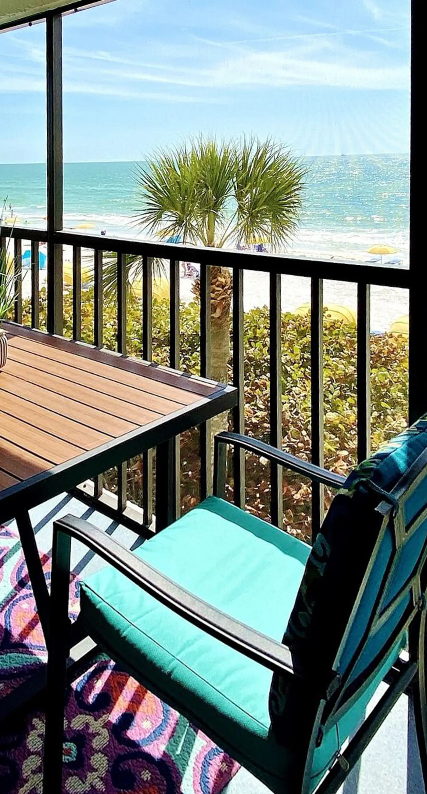 Extraordinary Gulf front condo w screened in balcony WD AC heated pool pool spa