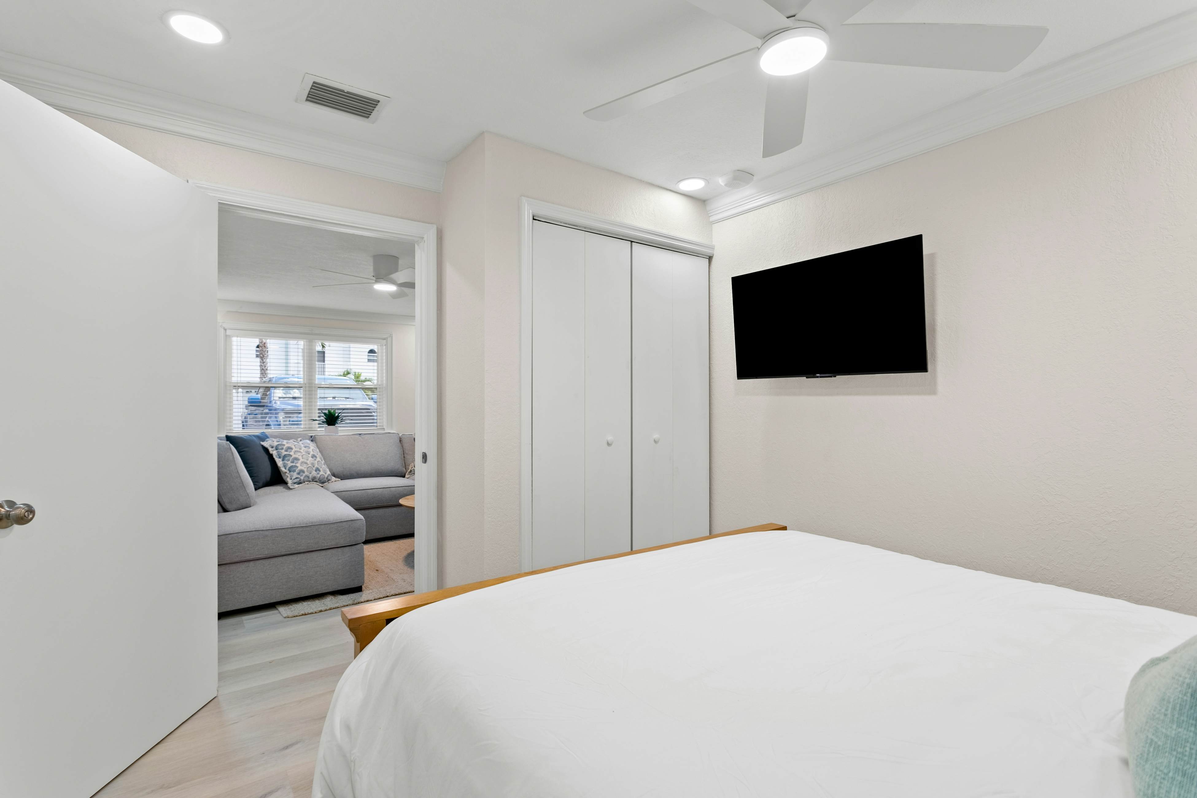 Renovated condo with on-site pool, beach access & modern charm