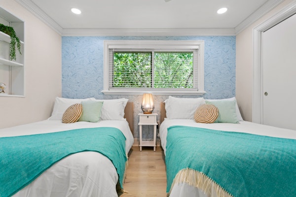 Renovated condo with on site pool beach access and modern charm