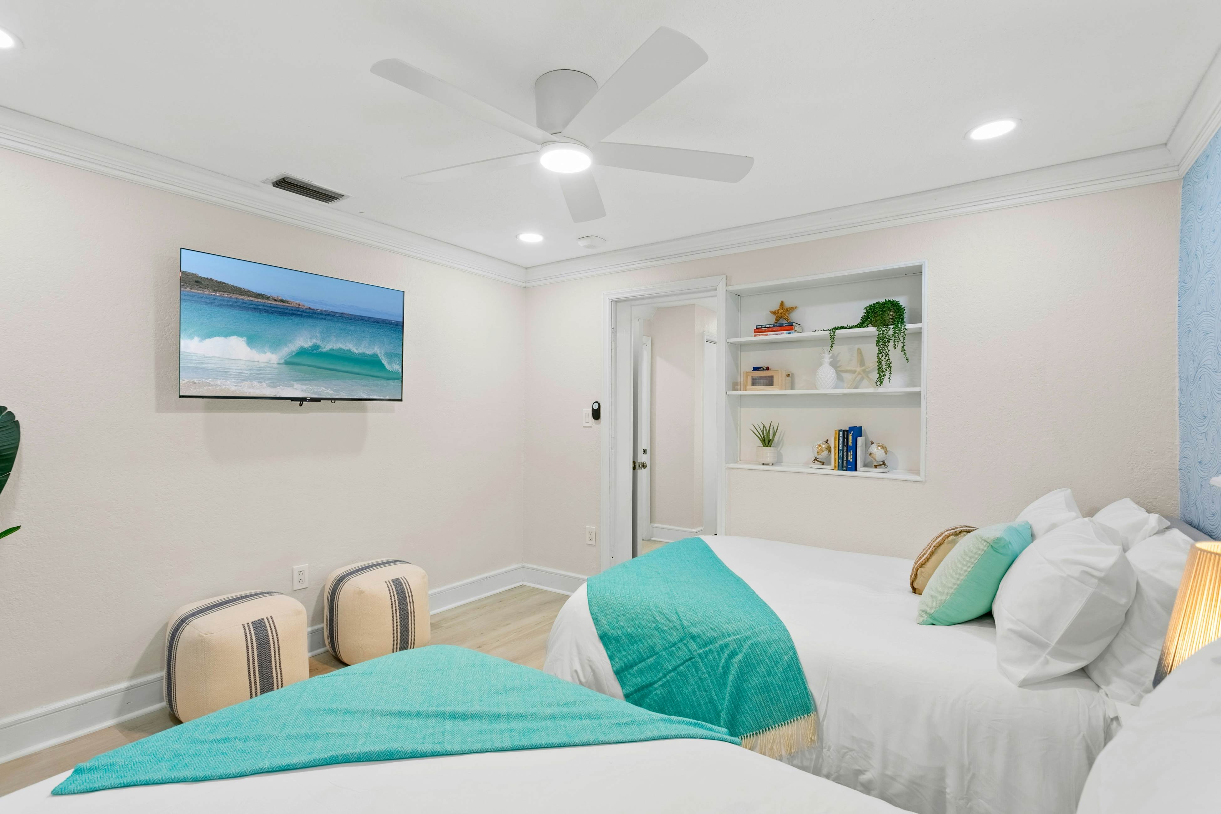 Renovated condo with on-site pool, beach access & modern charm