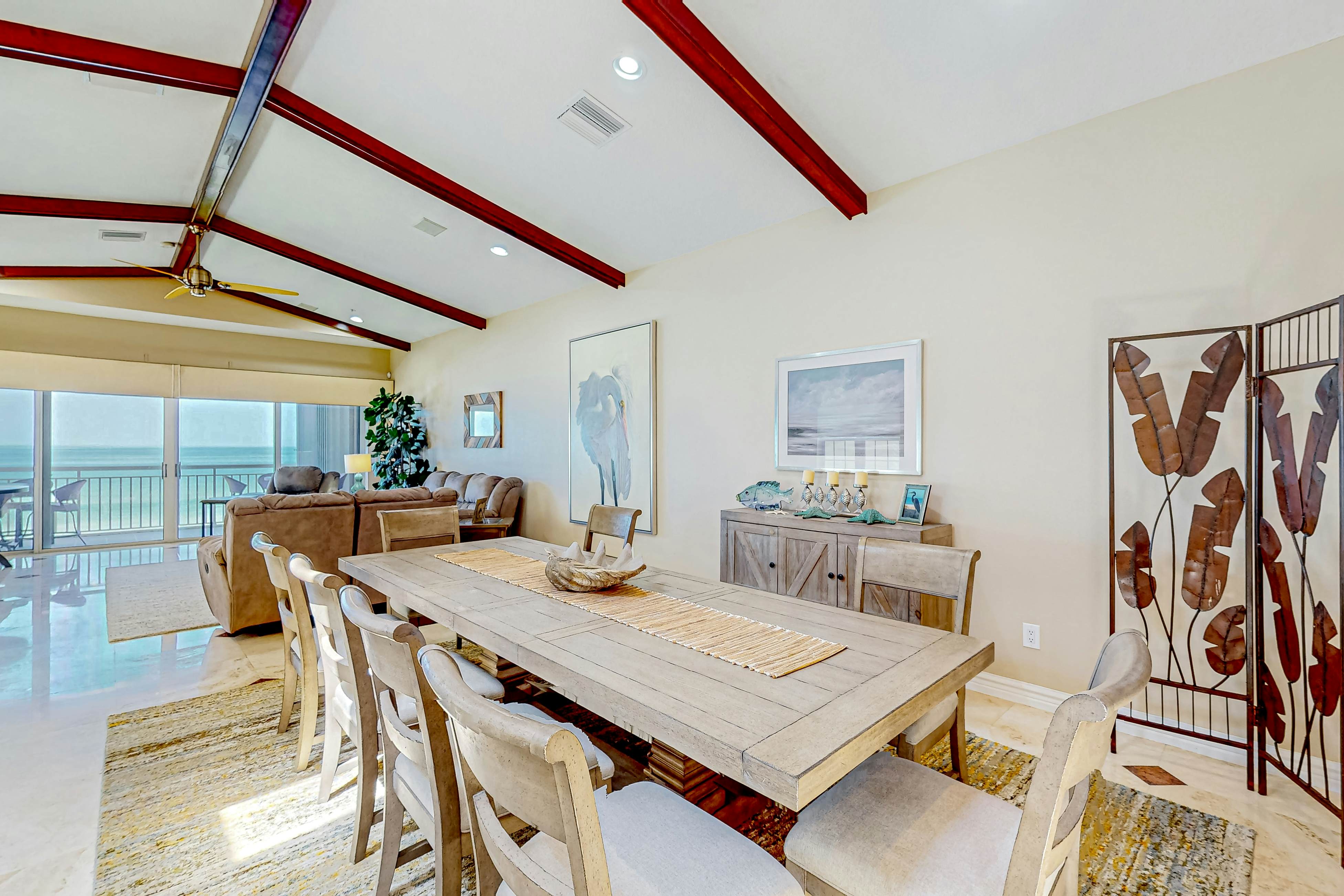 Grand Gulf-front sunset-view townhome with elevator, direct beach access, pool