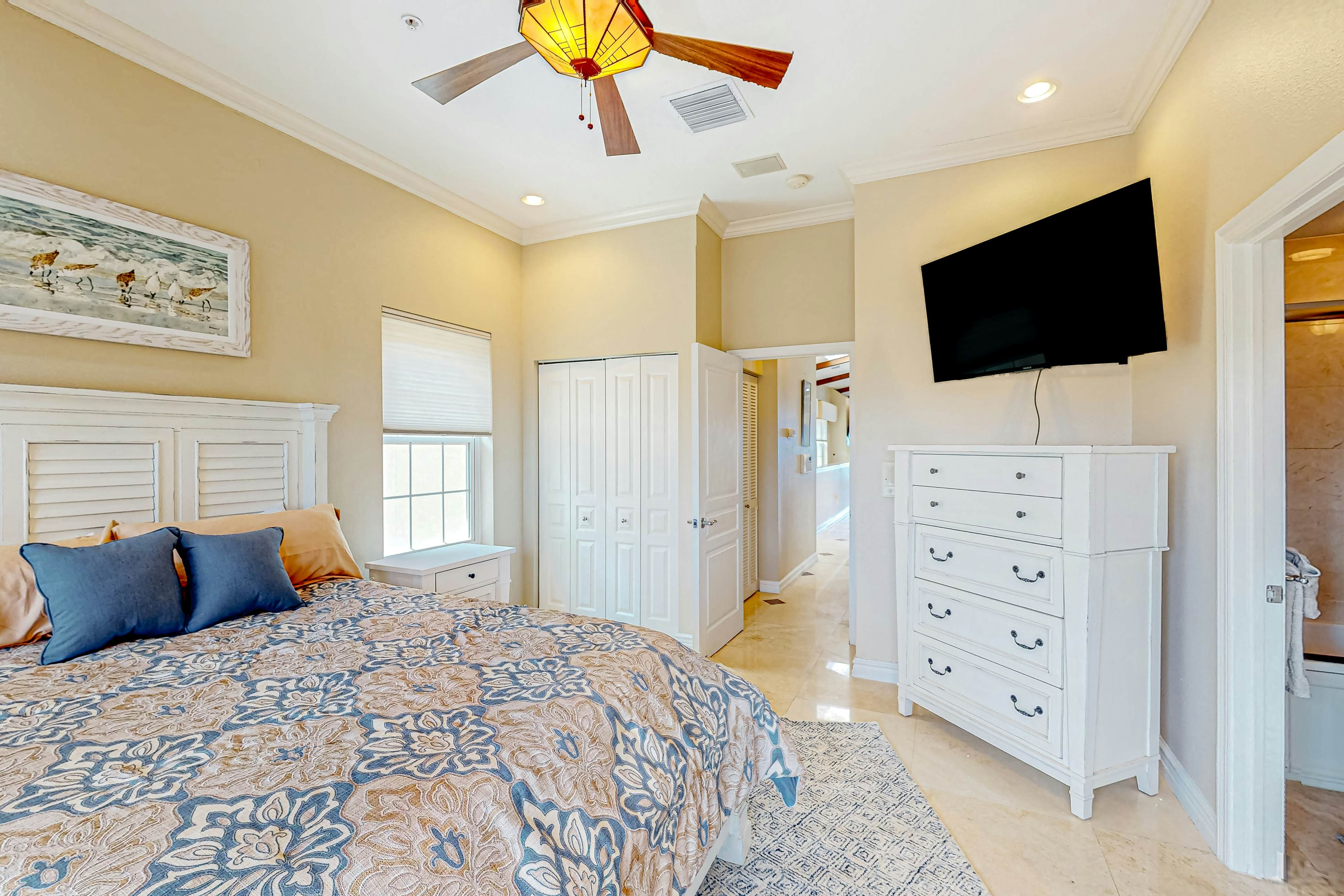 Grand Gulf-front sunset-view townhome with elevator, direct beach access, pool