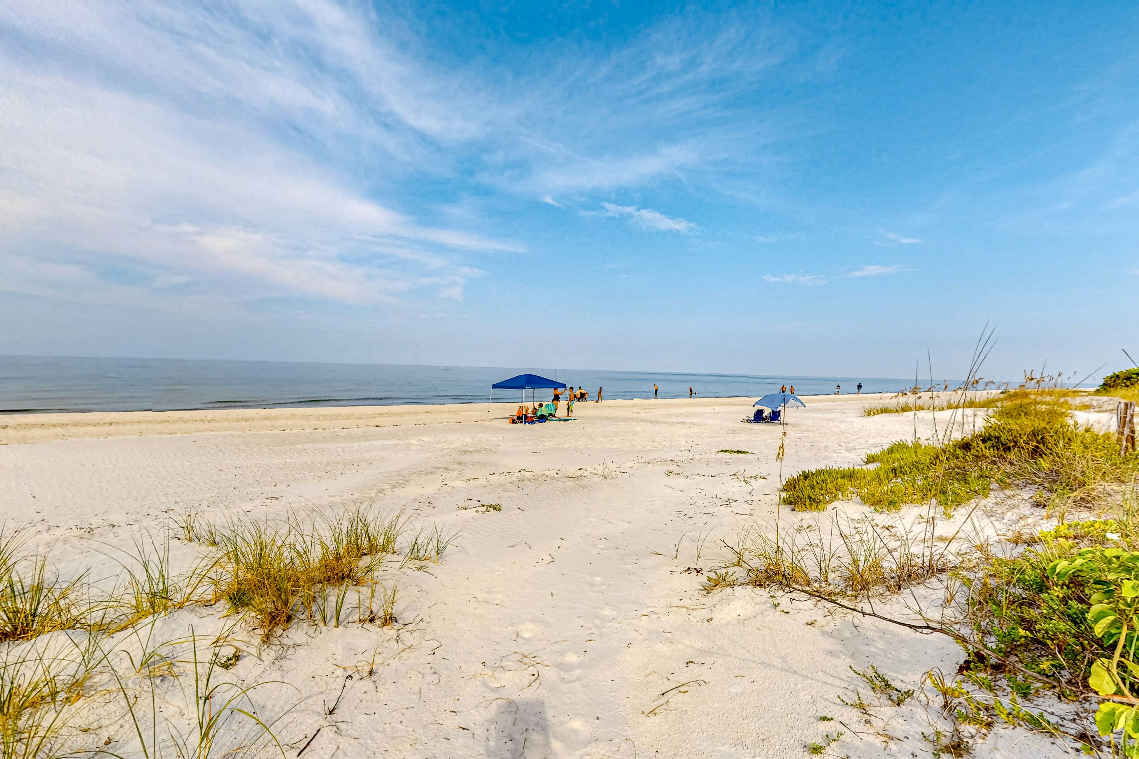 Grand Gulf-front sunset-view townhome with elevator, direct beach access, pool