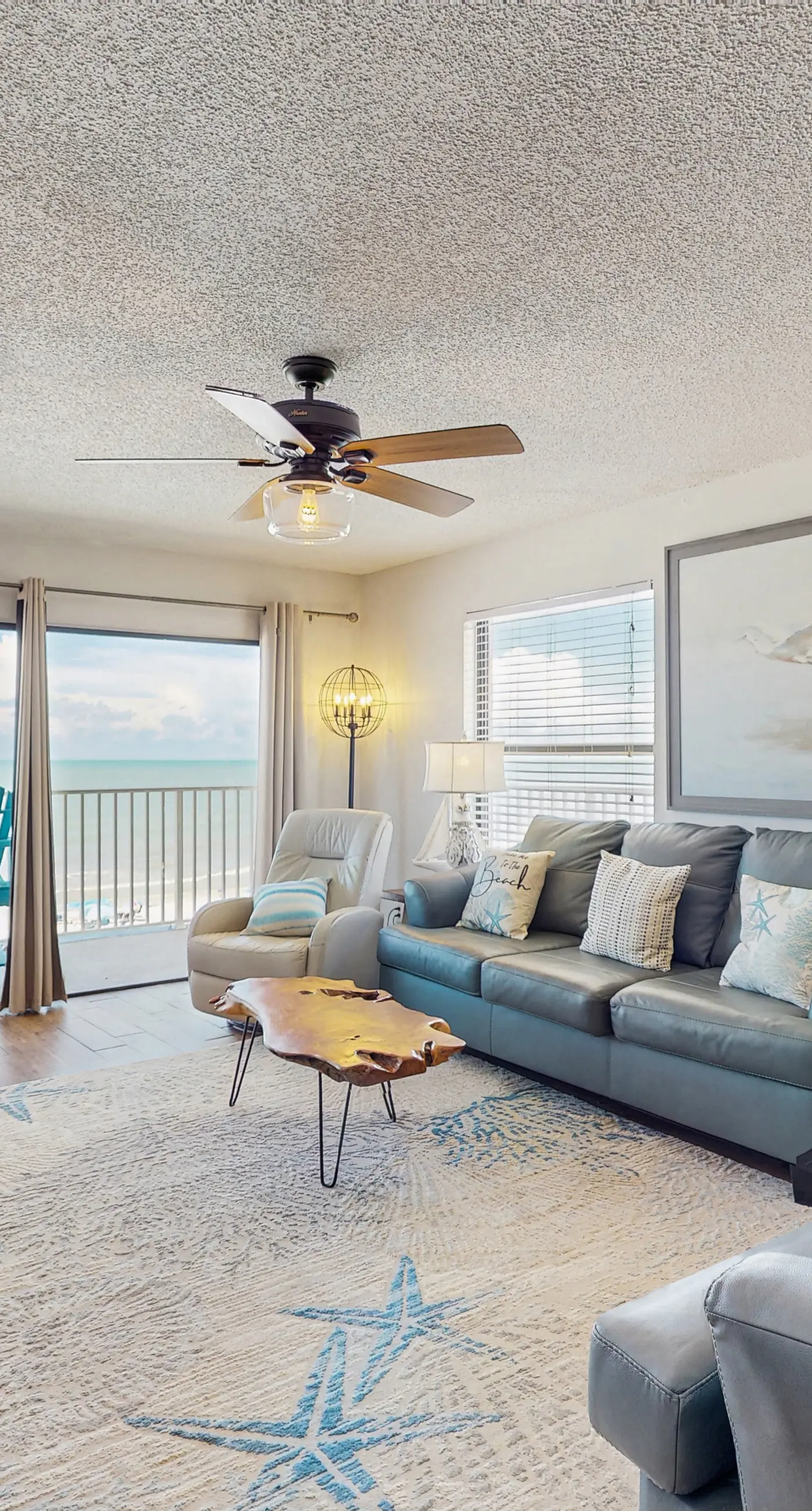 Spacious beachfront condo with lovely Gulf views balcony heated pool and AC