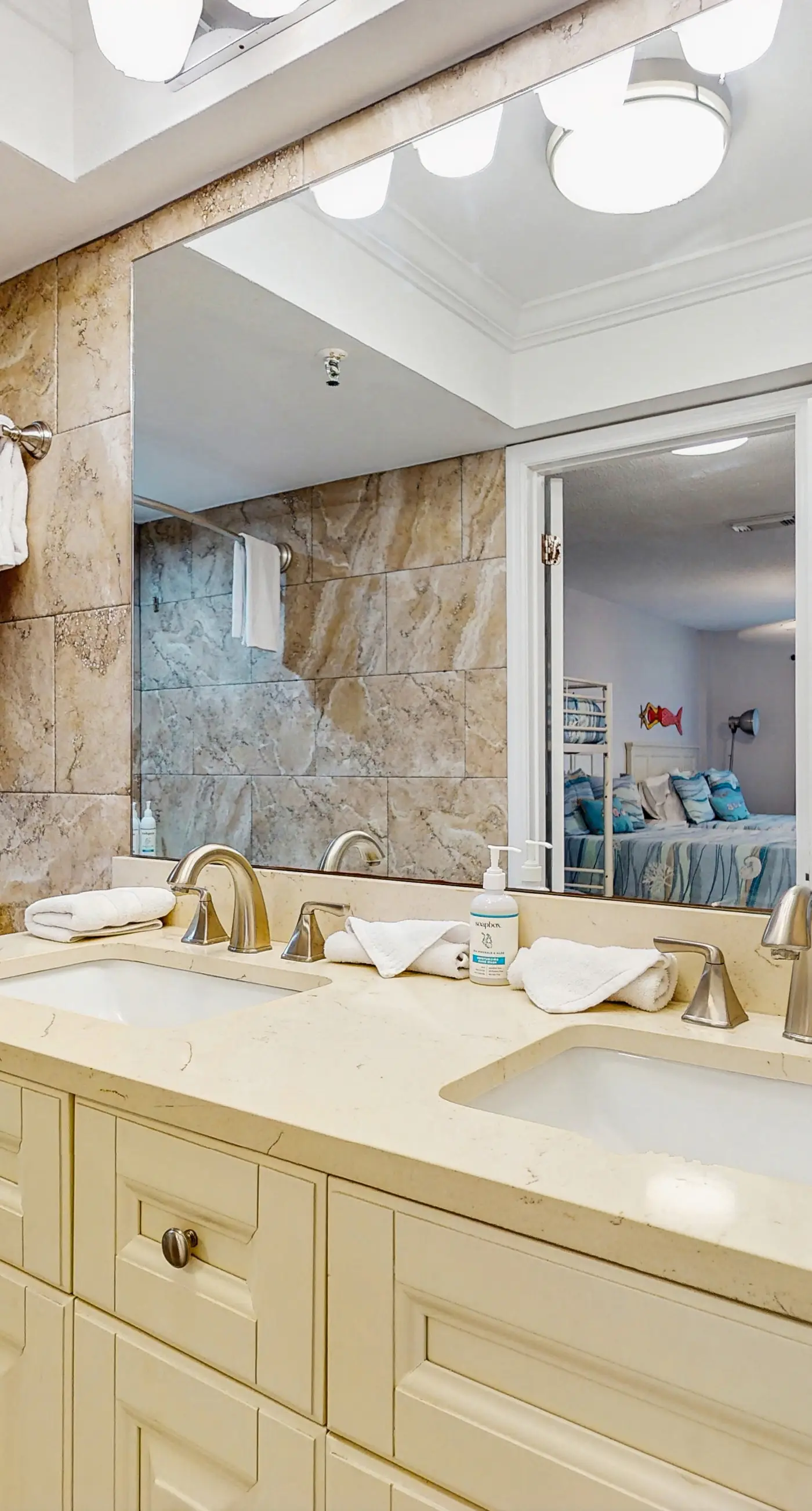 Spacious beachfront condo with lovely Gulf views balcony heated pool and AC
