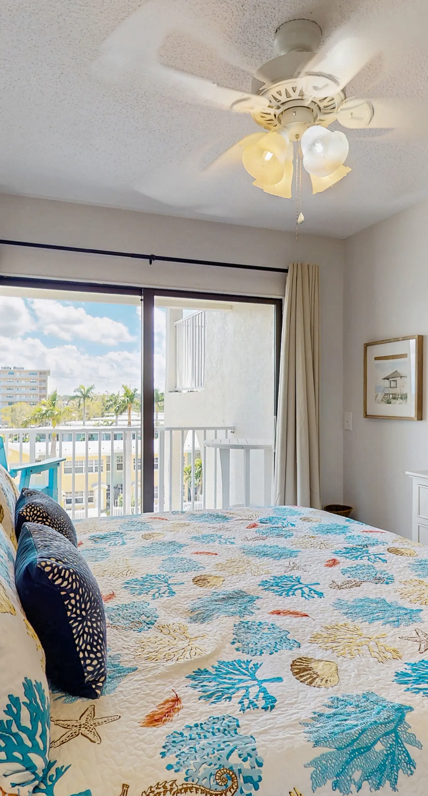 Spacious beachfront condo with lovely Gulf views balcony heated pool and AC