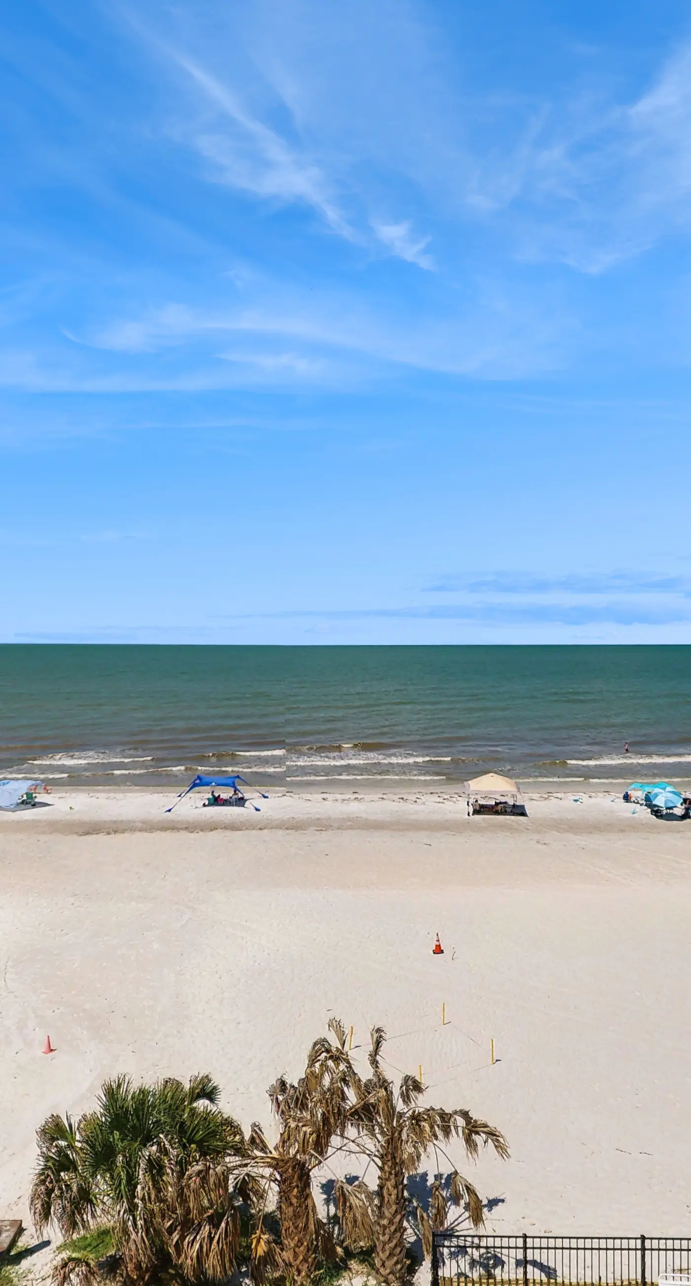 Spacious beachfront condo with lovely Gulf views balcony heated pool and AC