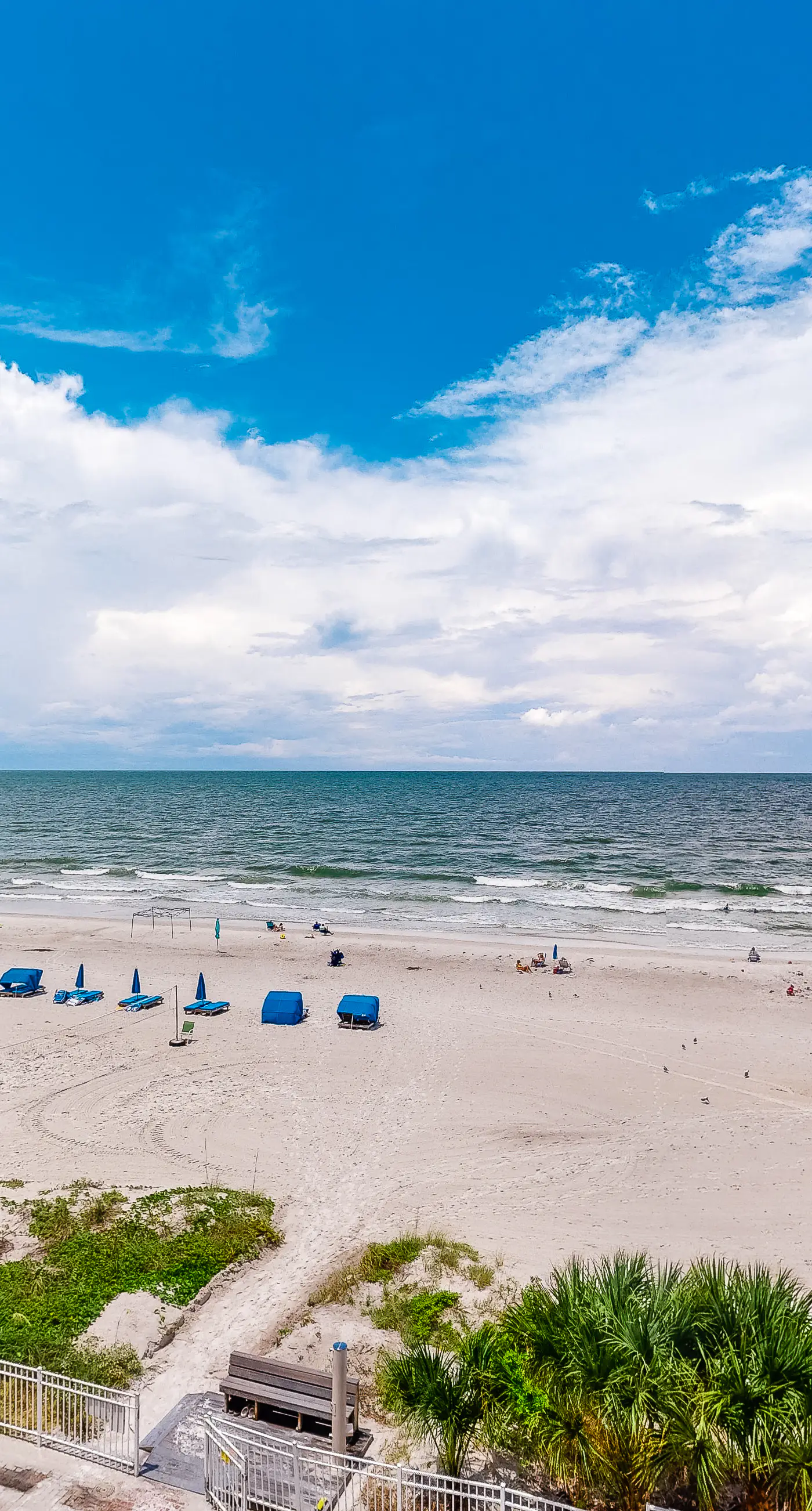 Spacious beachfront condo with lovely Gulf views balcony heated pool and AC