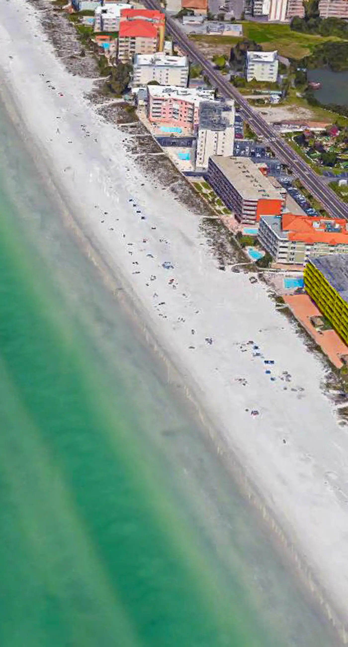 Spacious beachfront condo with lovely Gulf views balcony heated pool and AC