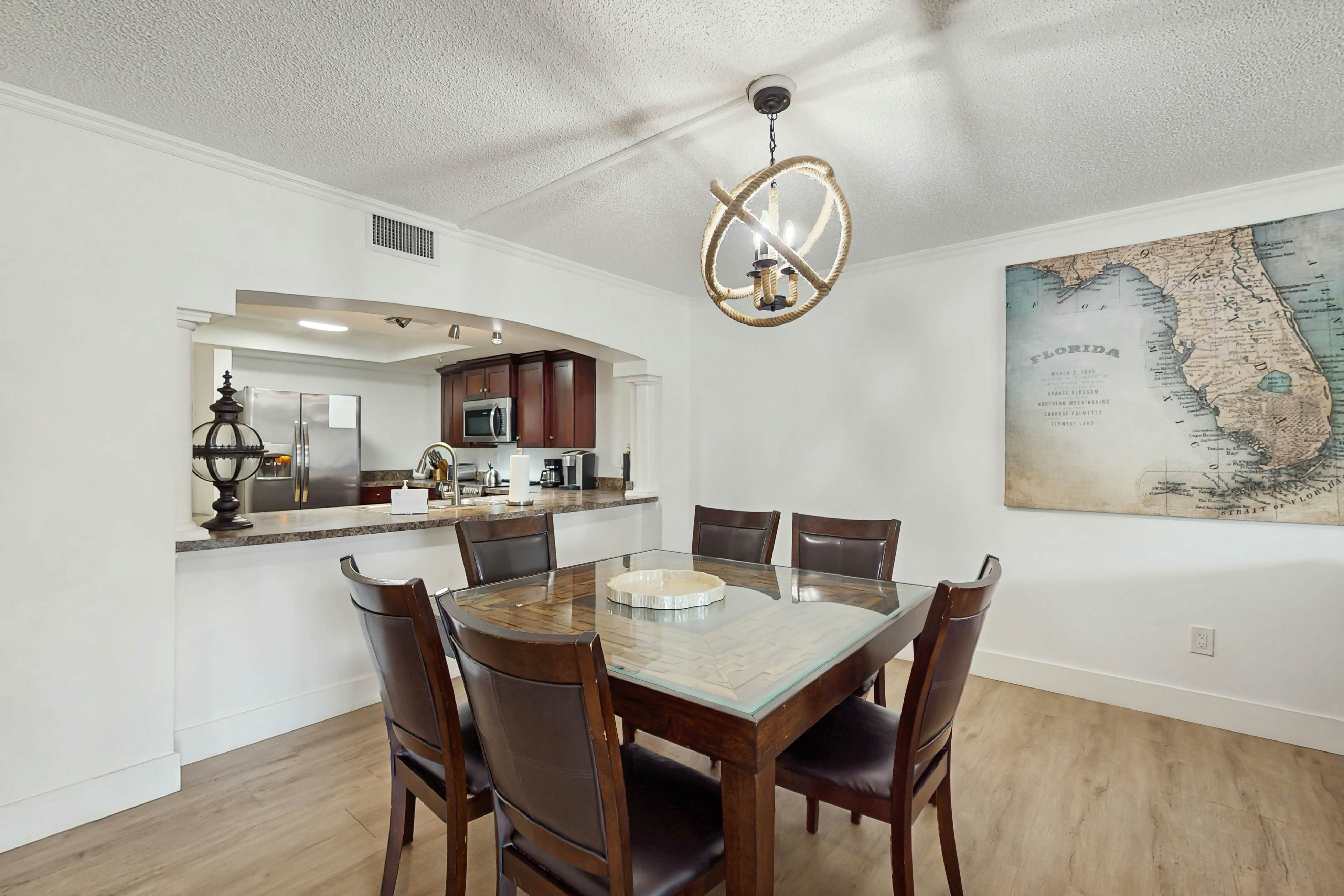 Modern cottage with peek-a-boo side Gulf view & beachfront heated pool & spa