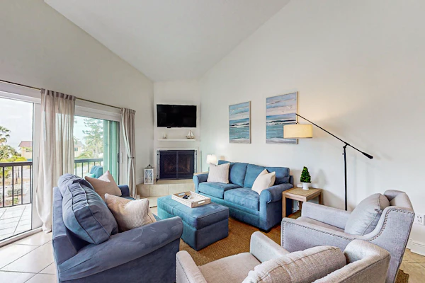 Spacious and family friendly with pool dock and just steps to the beaches