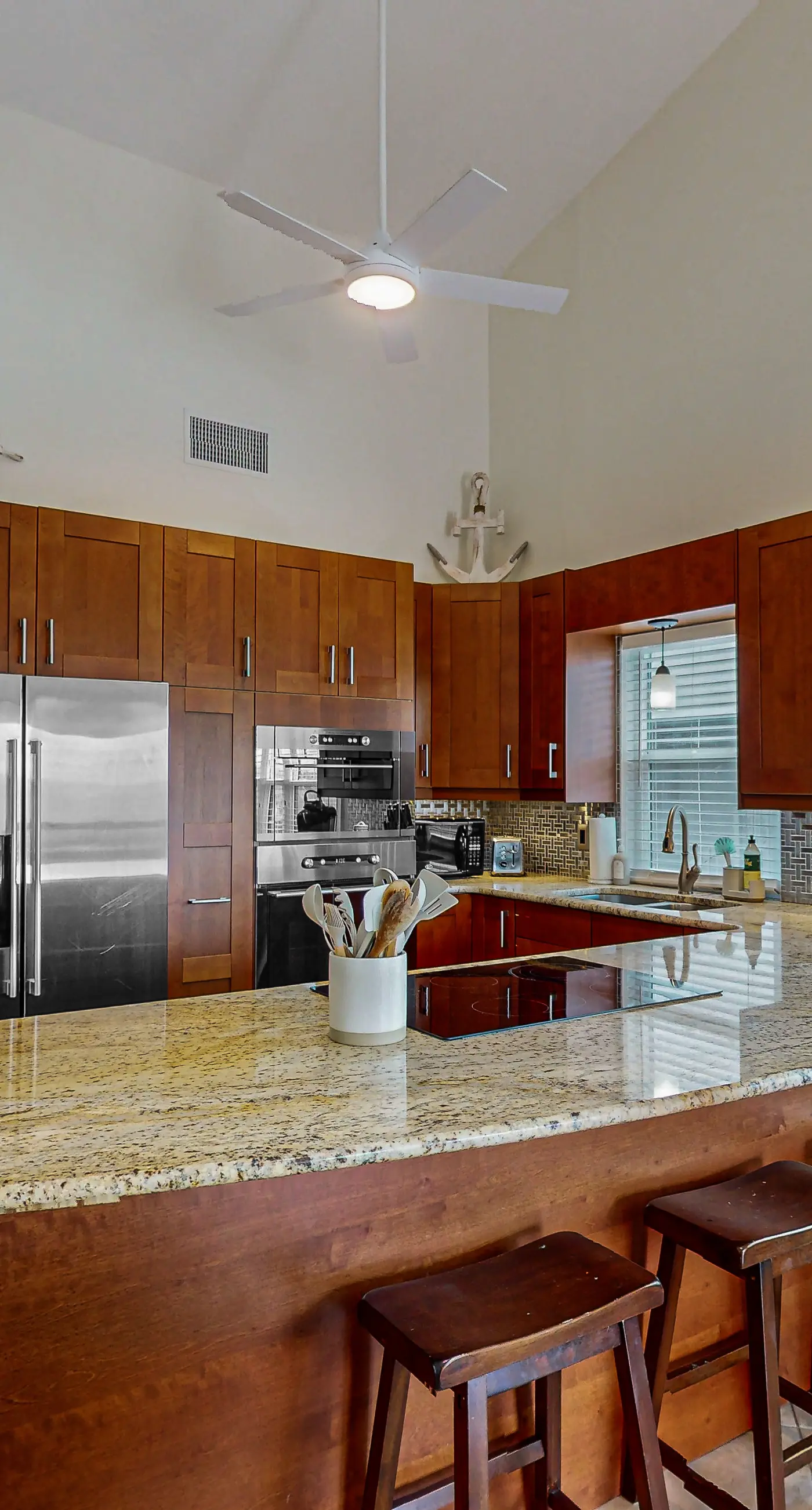 Spacious and family friendly with pool dock and just steps to the beaches
