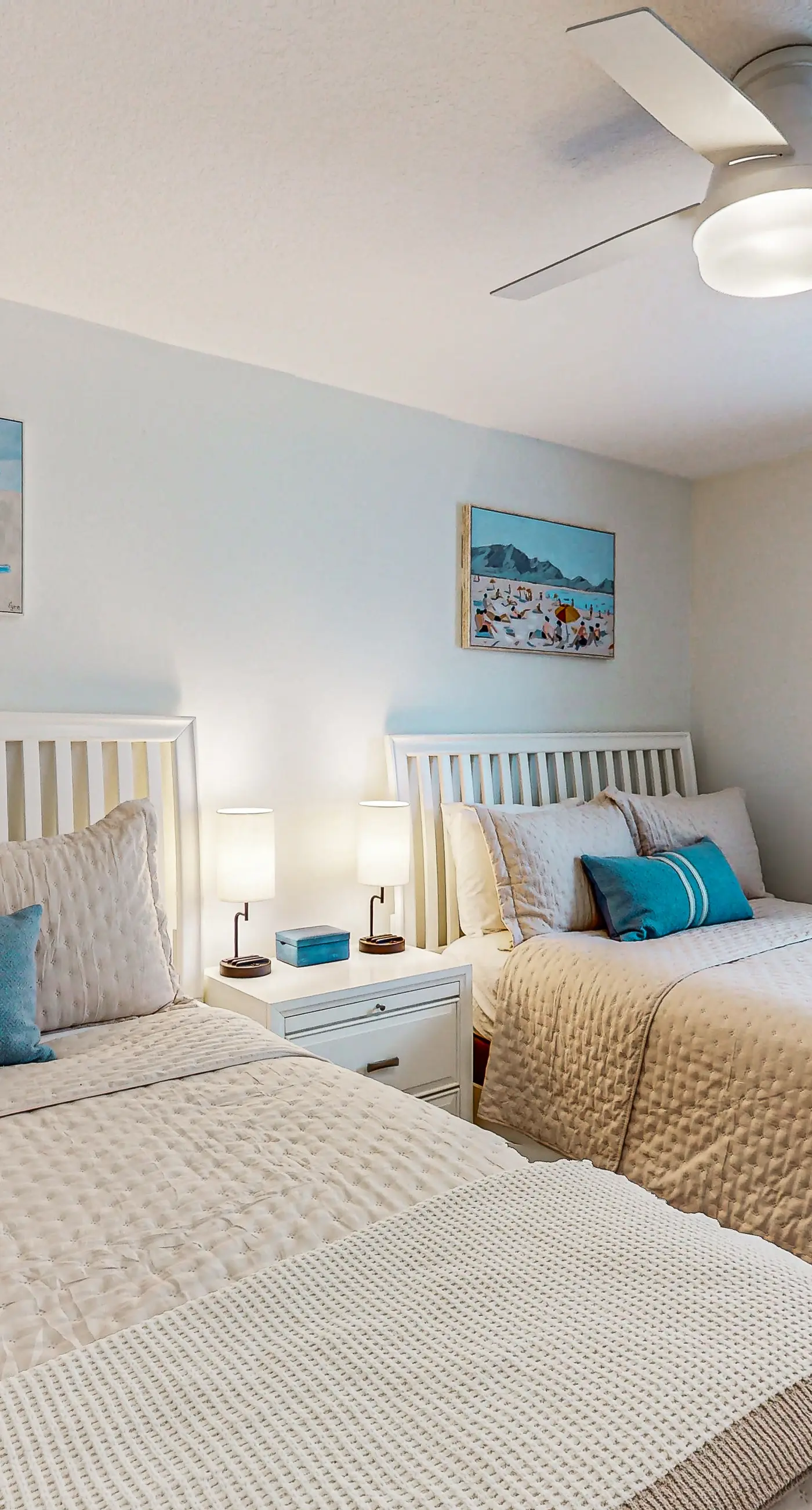 Spacious and family friendly with pool dock and just steps to the beaches