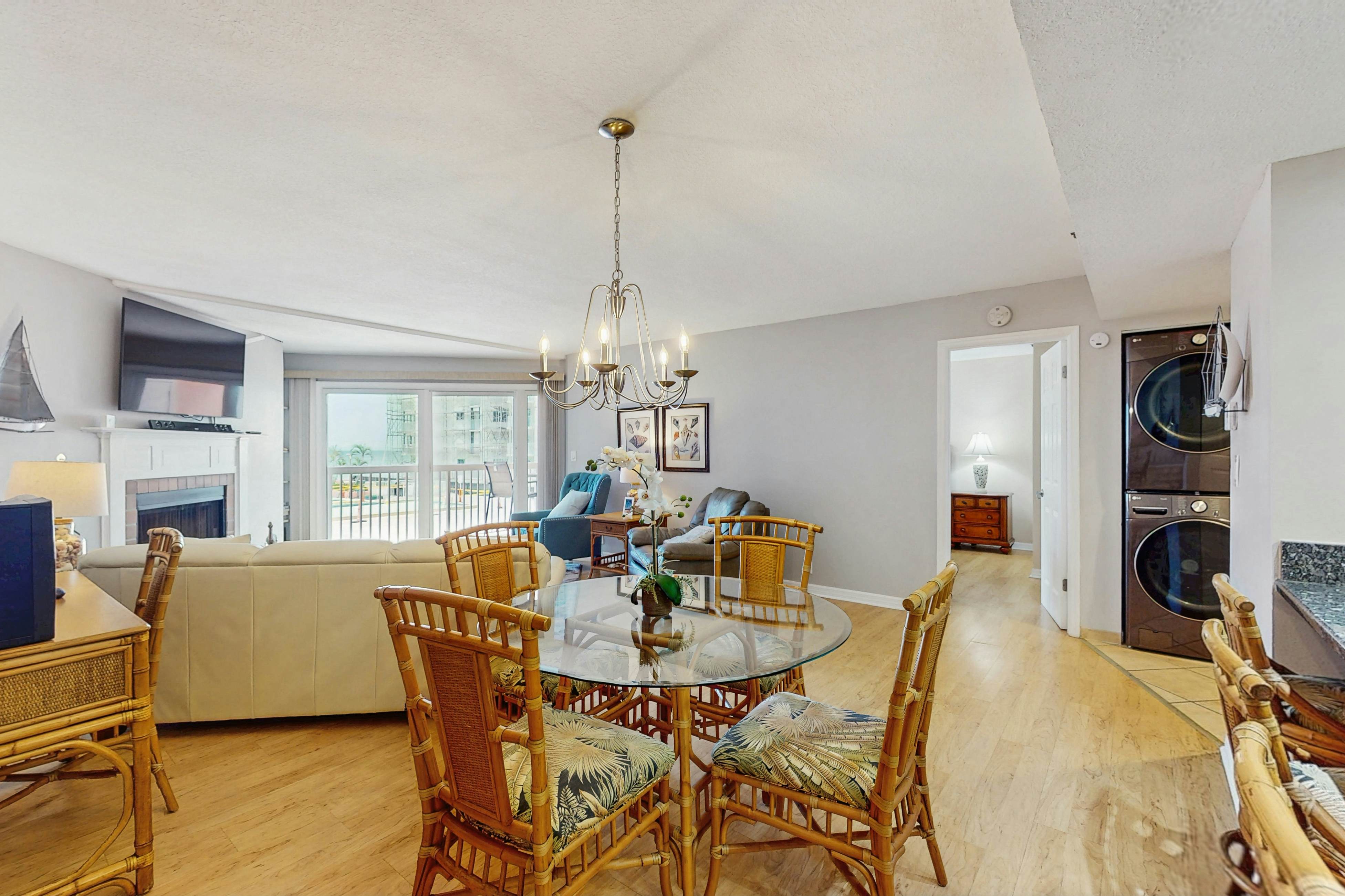 Seaside bliss with scenic Gulf-view balcony & beachfront heated pool & spa