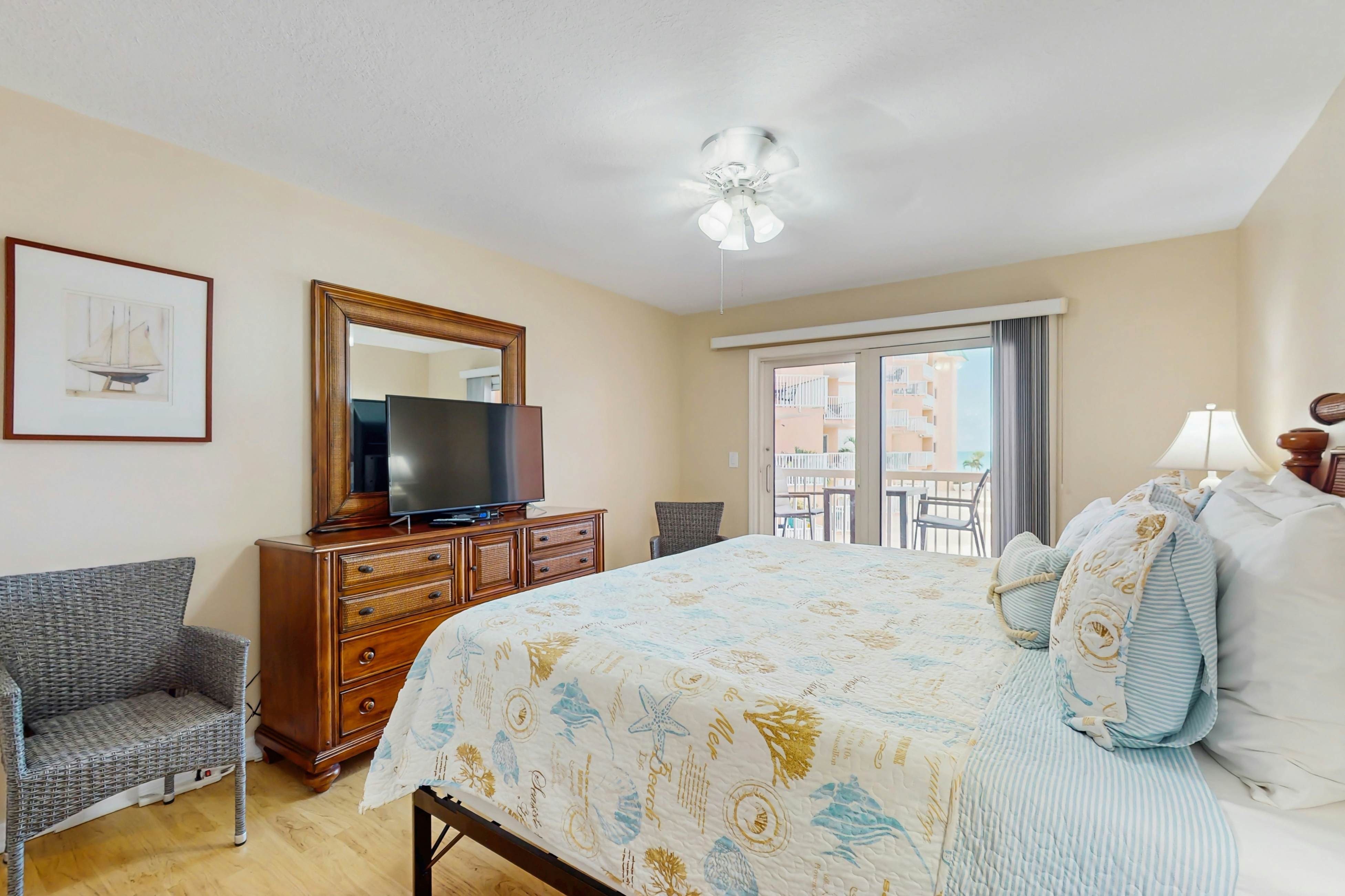 Seaside bliss with scenic Gulf-view balcony & beachfront heated pool & spa