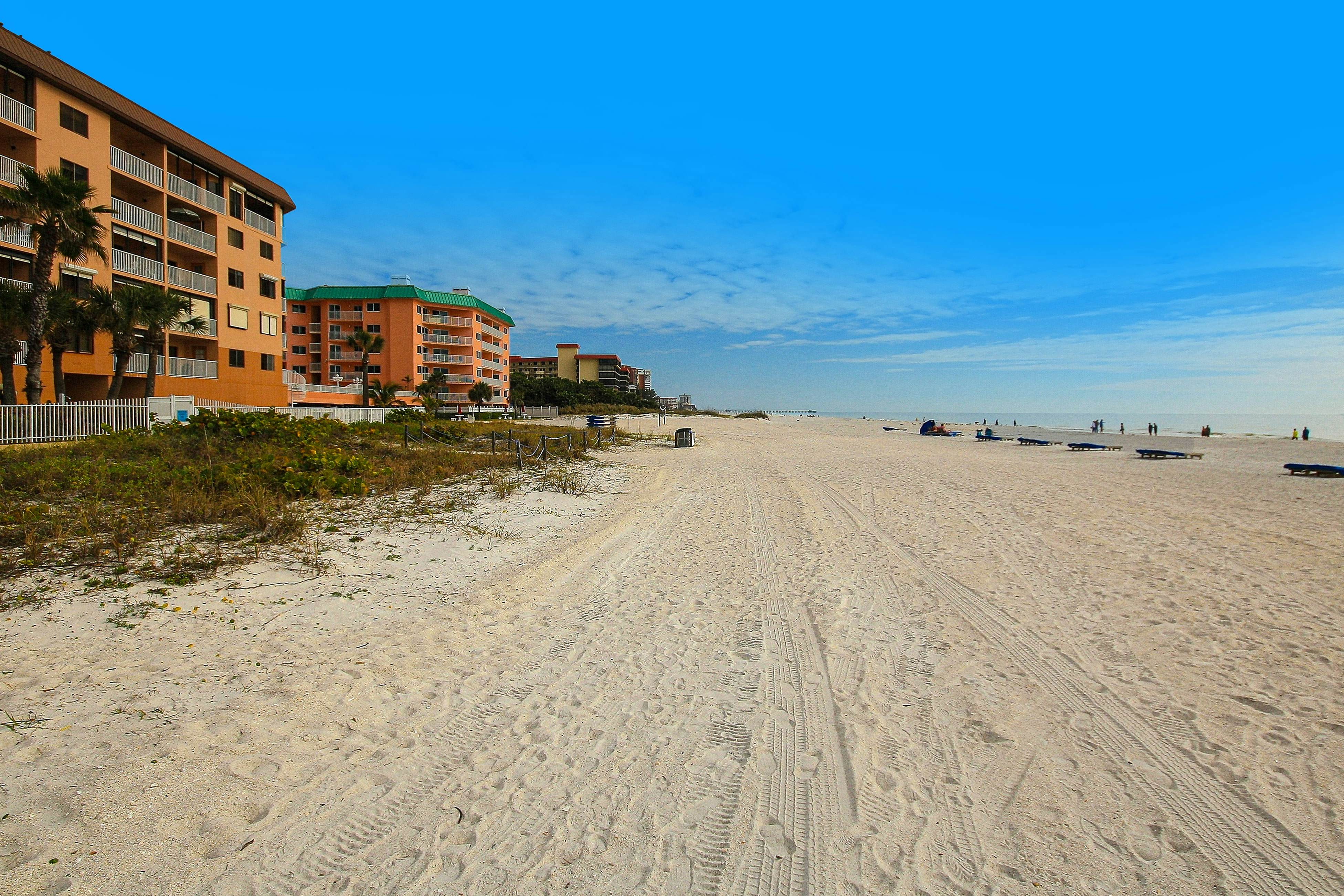 Seaside bliss with scenic Gulf-view balcony & beachfront heated pool & spa
