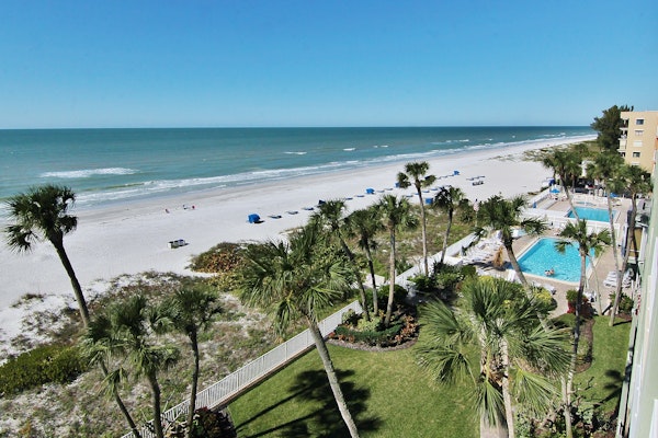 Beachside oasis in charming Indian Shores with shared pool and hot tub