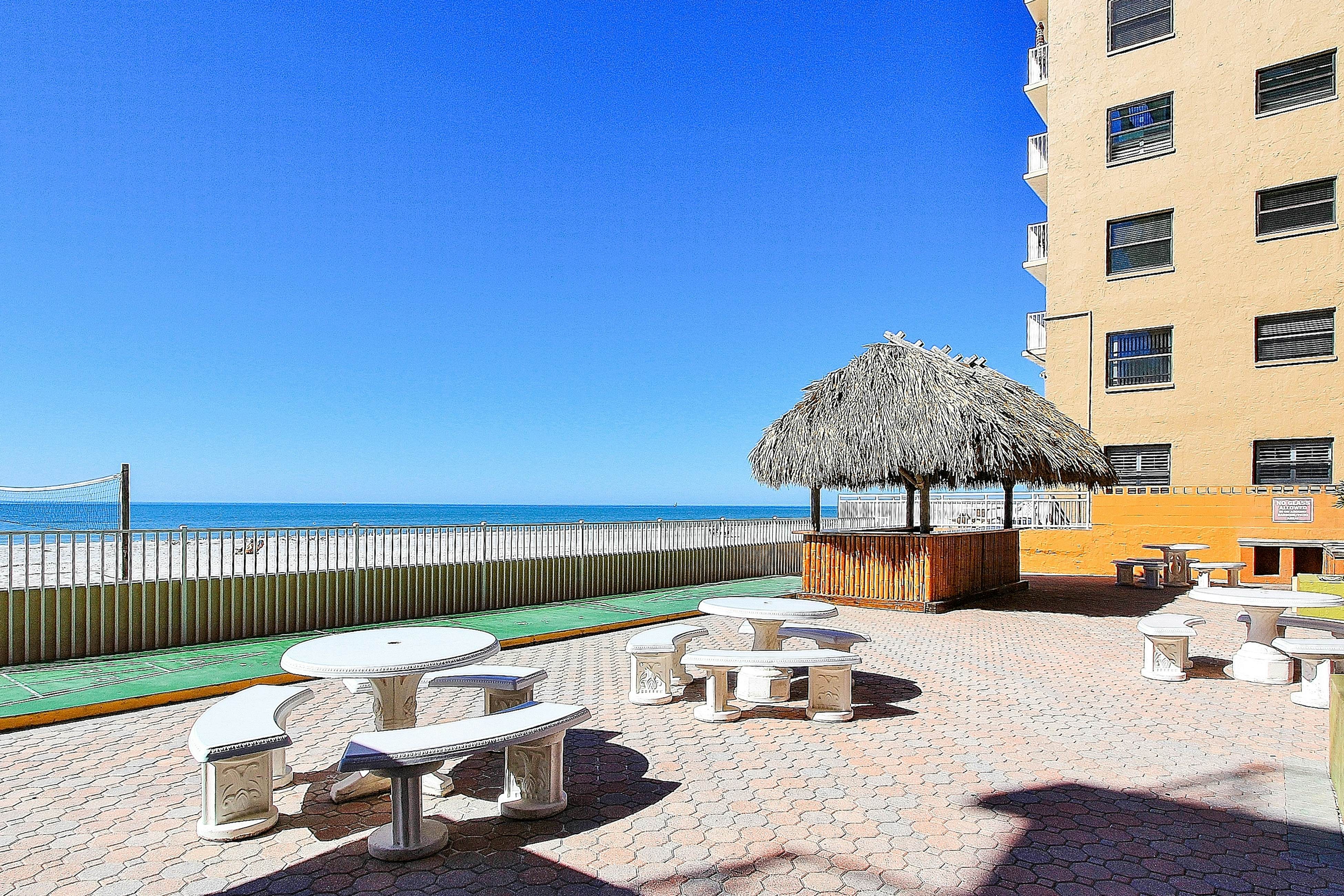 Water-view condo with heated Gulf-front- private balcony & central AC