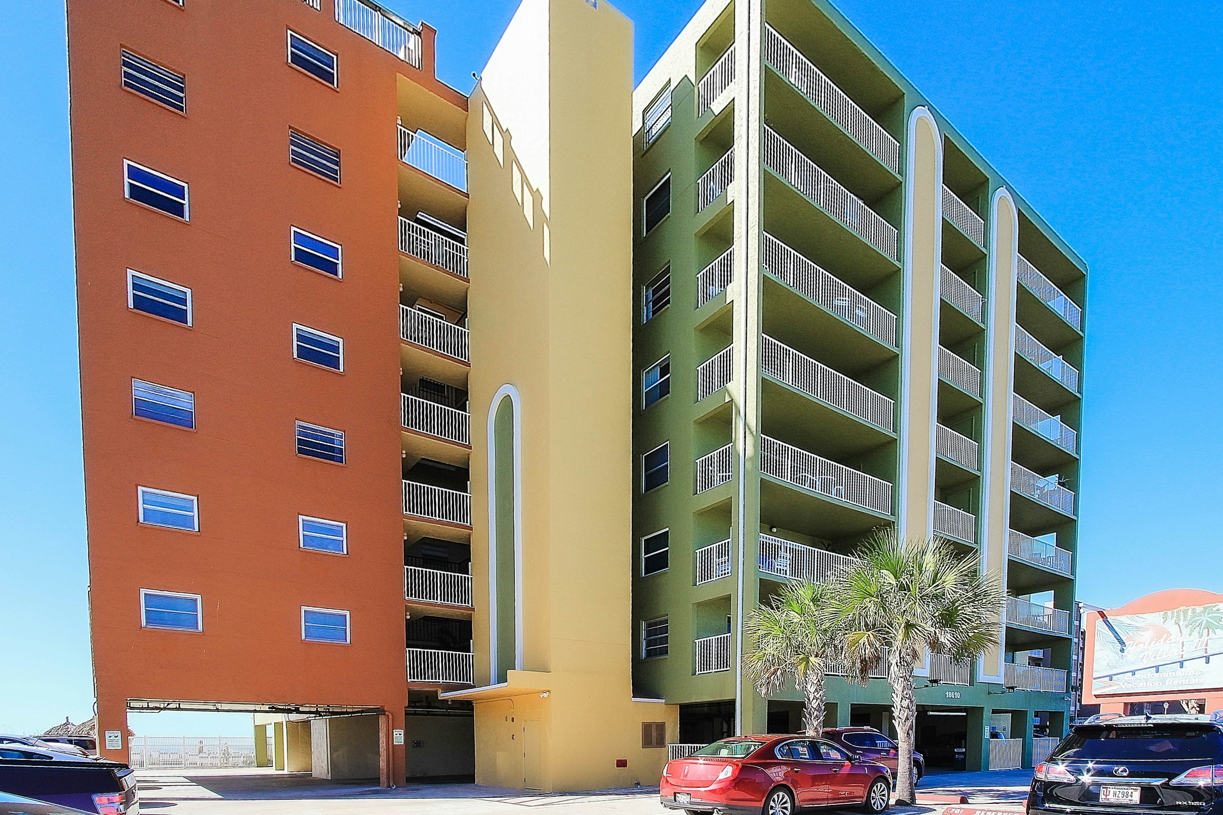 Water-view condo with heated Gulf-front- private balcony & central AC