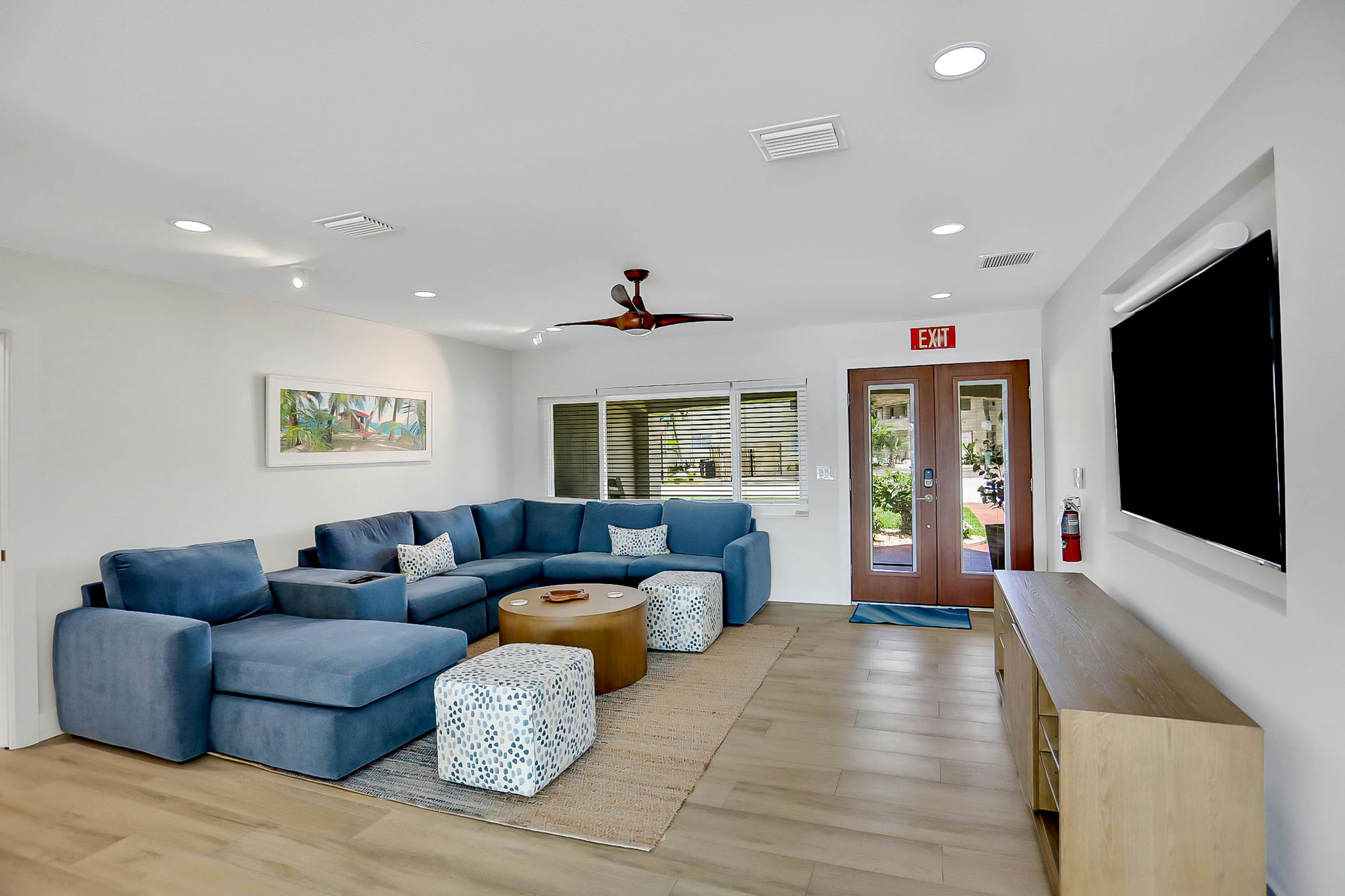 Stylish waterfront home with private pool, dock 