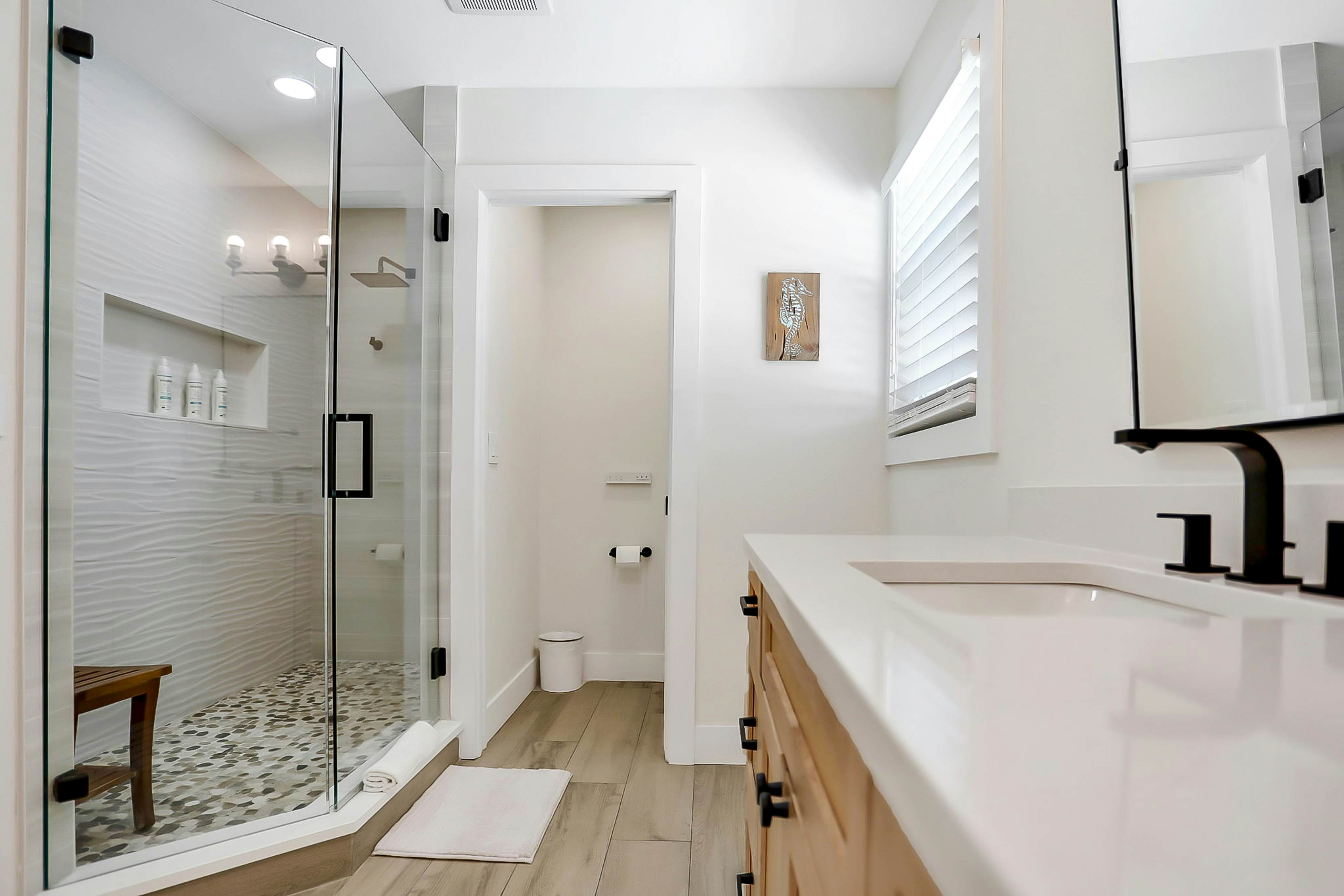 Stylish waterfront home with private pool, dock 