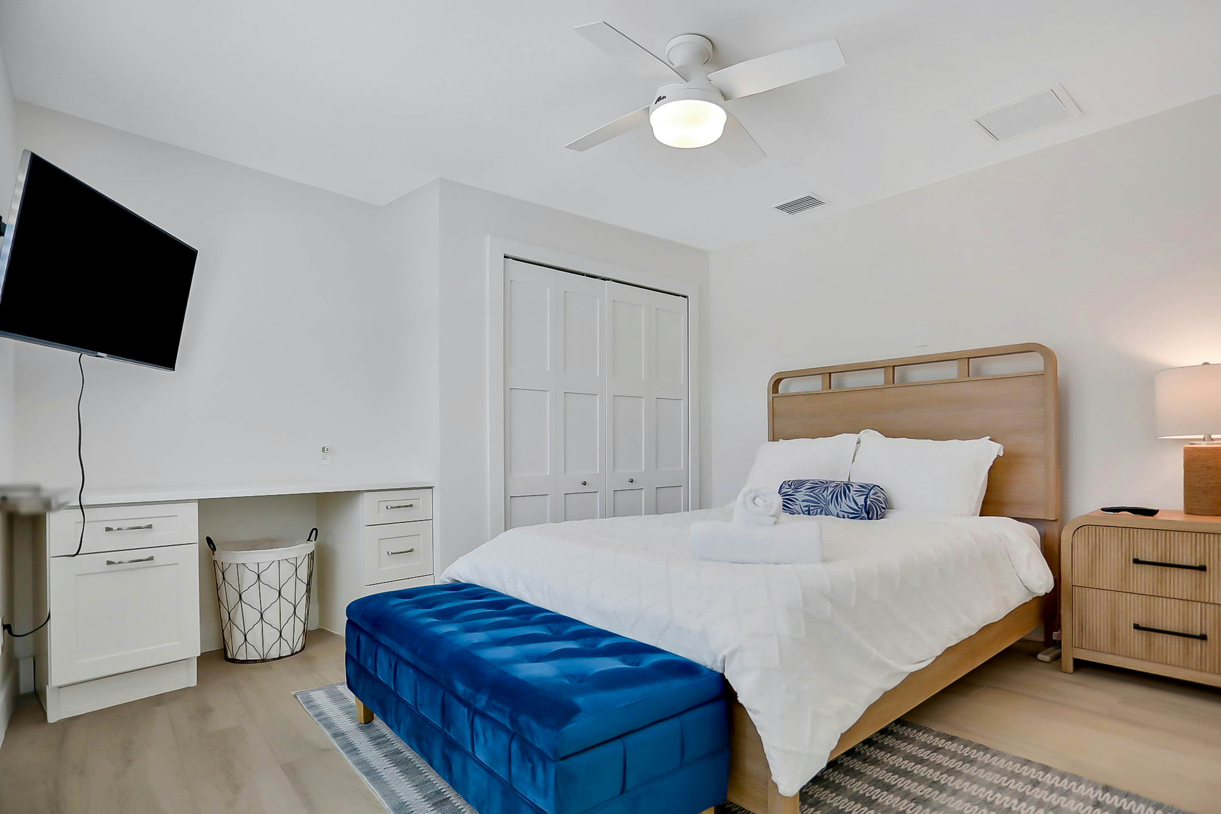 Stylish waterfront home with private pool, dock 