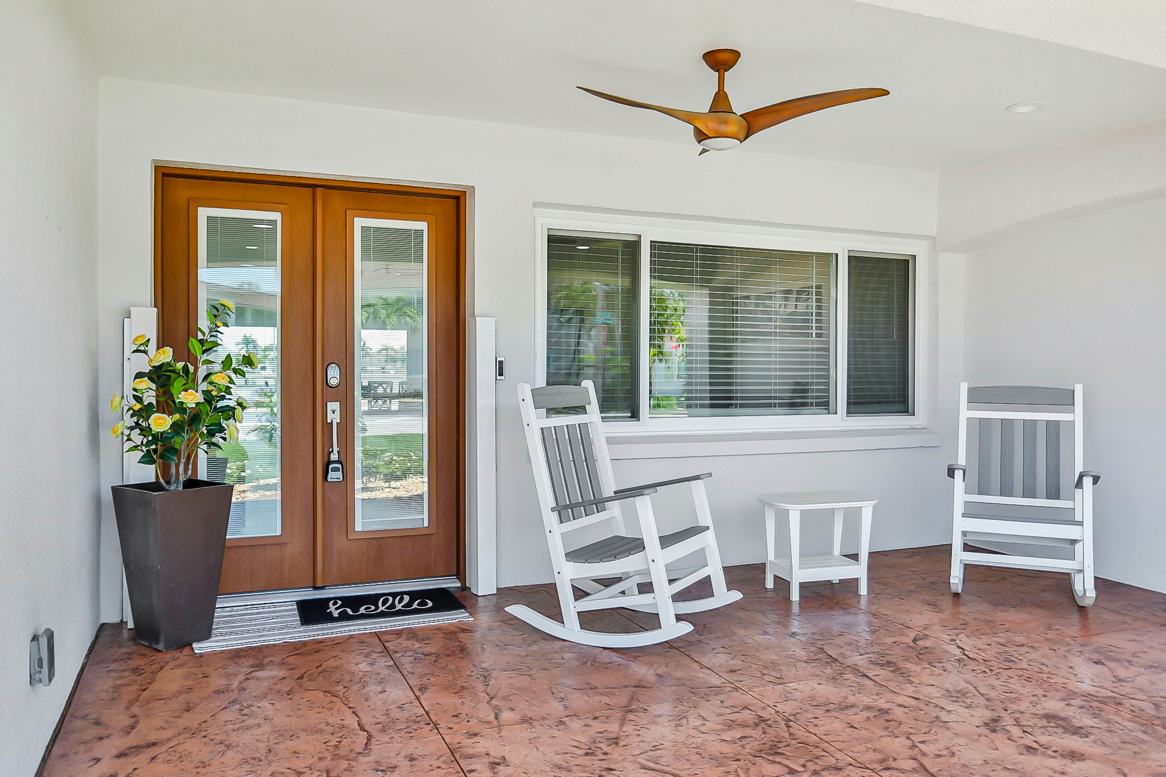 Stylish waterfront home with private pool, dock 